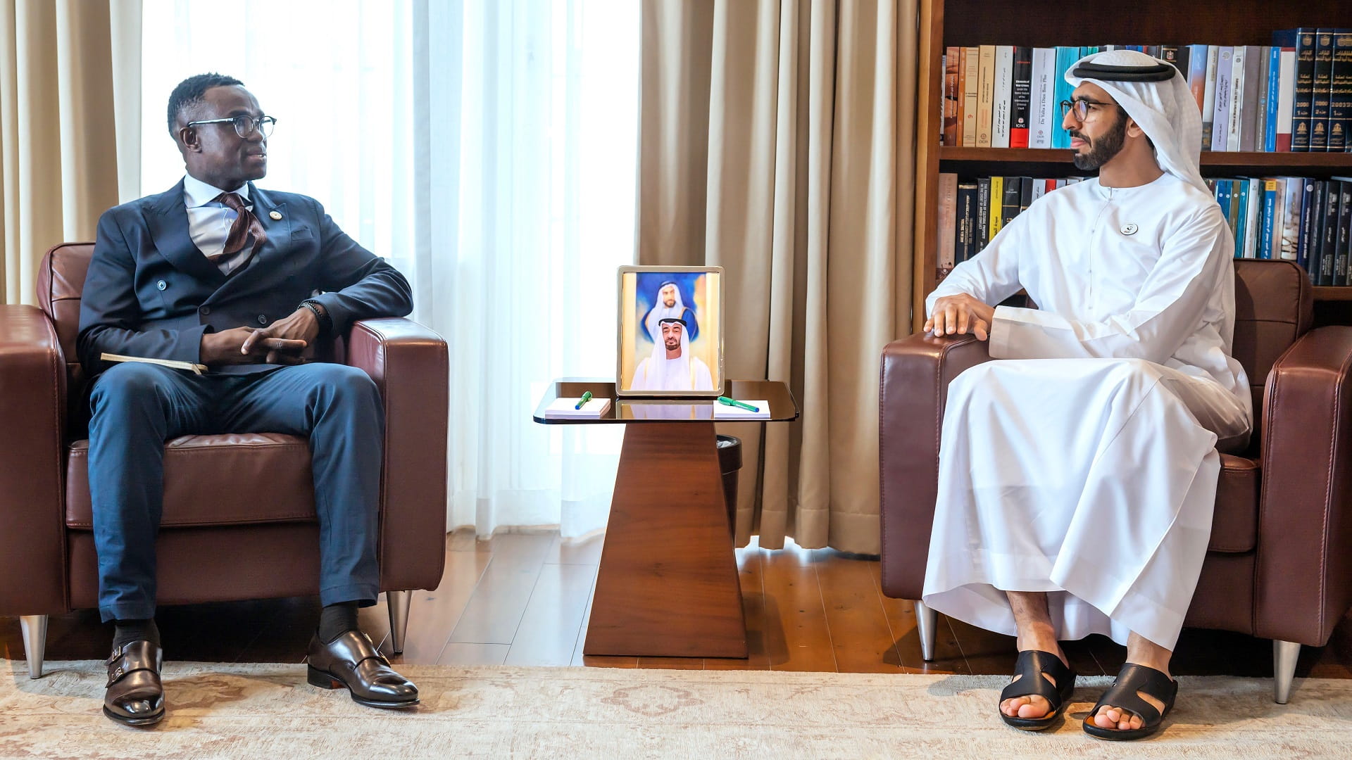 Image for the title: Shakhboot bin Nahyan meets with Liberian Minister of State 