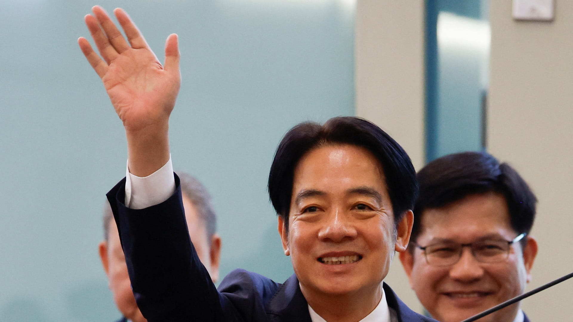 صورة بعنوان: وليام لاي نائب رئيسة تايوان يتوقف بنيويورك في طريقه إلى باراجواي 