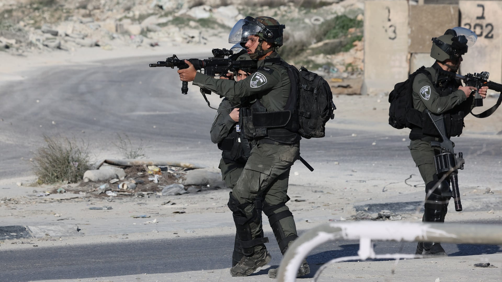 Image for the title: Israel forces kill three Palestinians in West Bank 