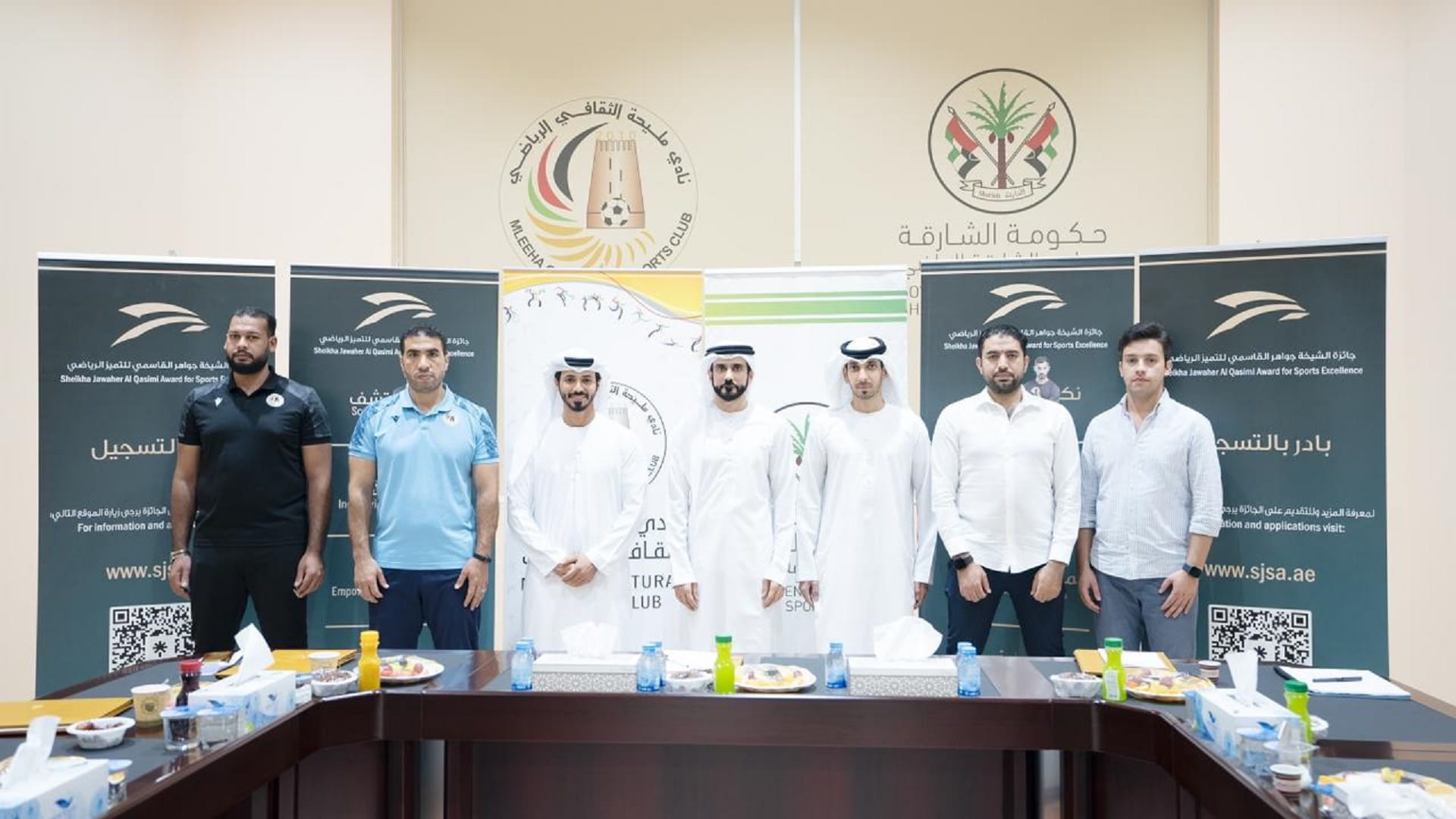 صورة بعنوان: مجلس الشارقة الرياضي يطلع على جهود نادي مليحة الإعلامية 