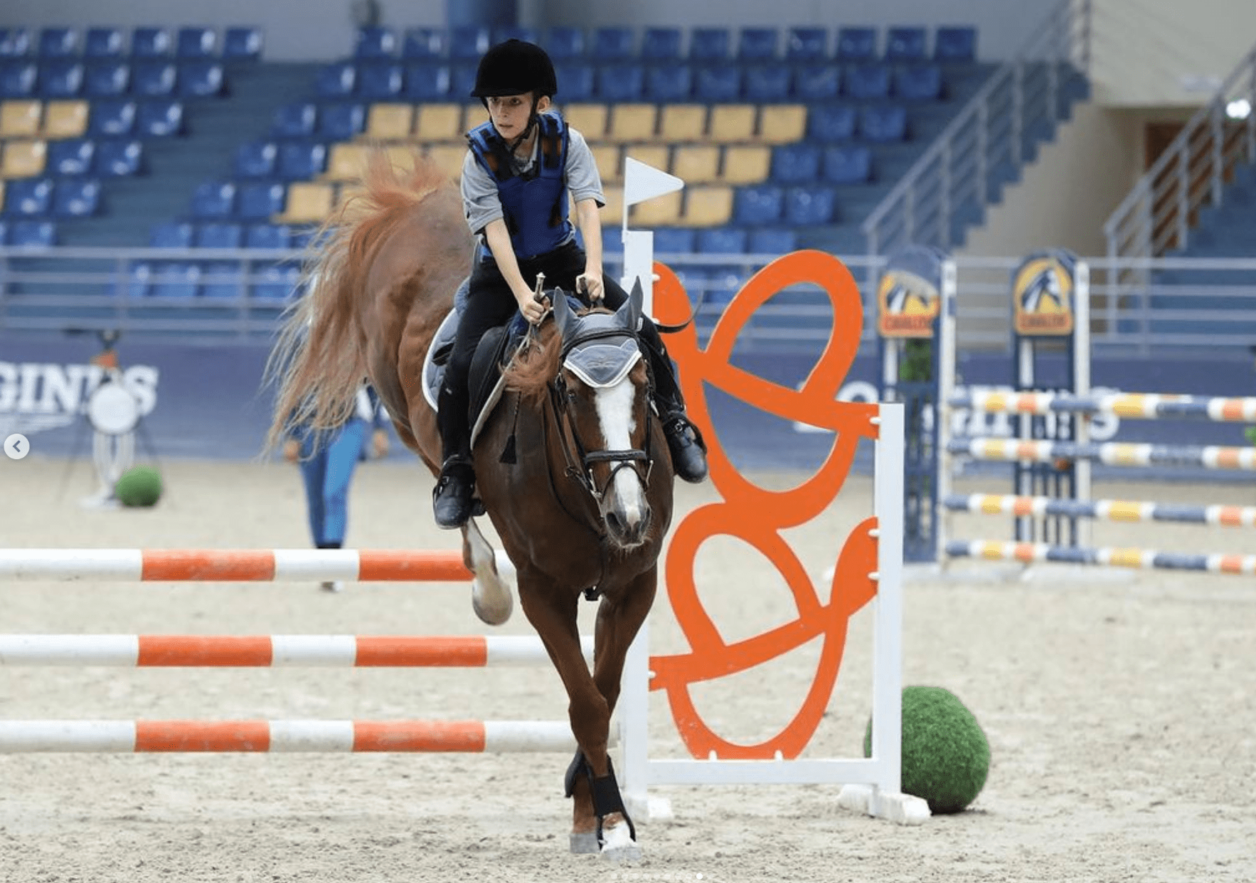 Image for the title: Zbeibi wins fifth feat in Sharjah Summer Showjumping 