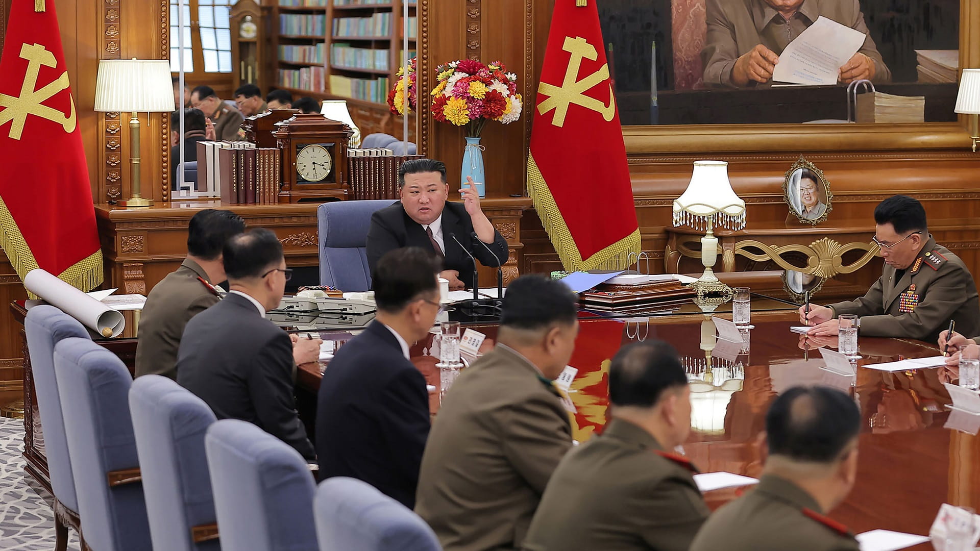 Image for the title: Kim dismisses military chief, calls for war stand by 