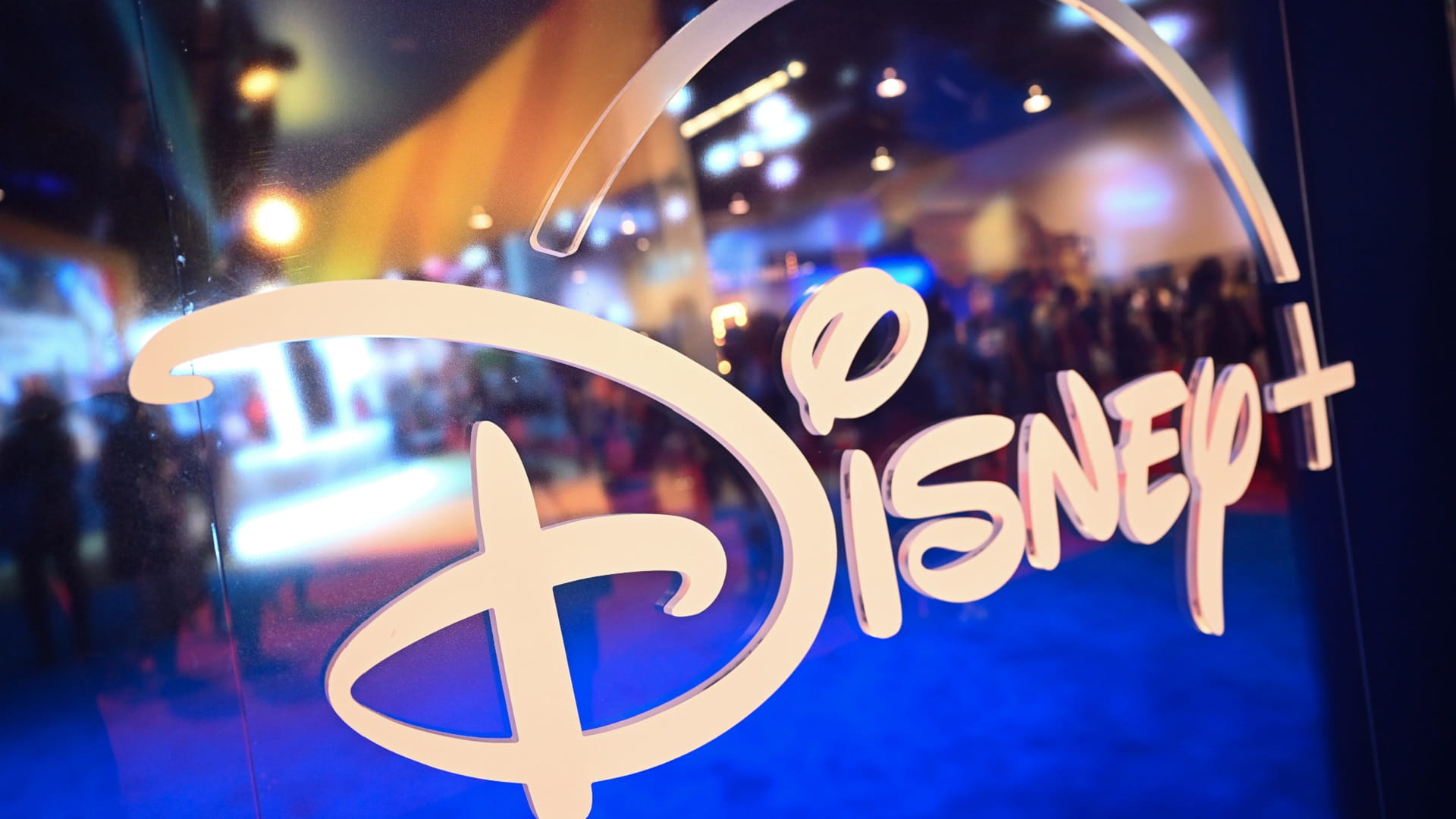 Image for the title: Disney streaming service sees subscribers fall again 
