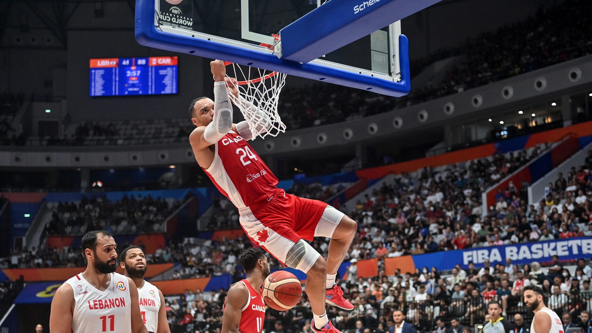 صورة بعنوان: منتخب كندا يقسو على لبنان في كأس العالم للسلة 