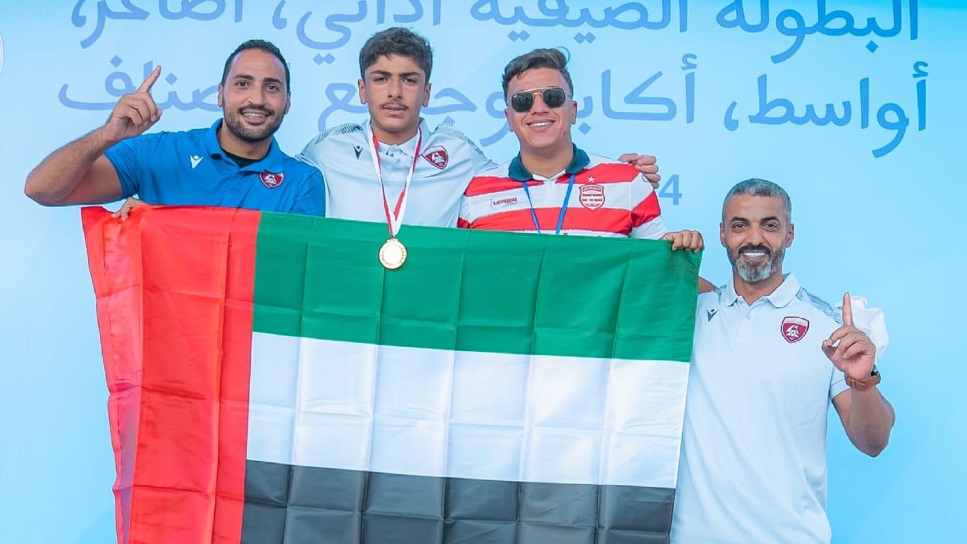 صورة بعنوان: سباح نادي الحمرية حمد الشحي يهدي الإمارات ذهبيتين في بطولة تونس 