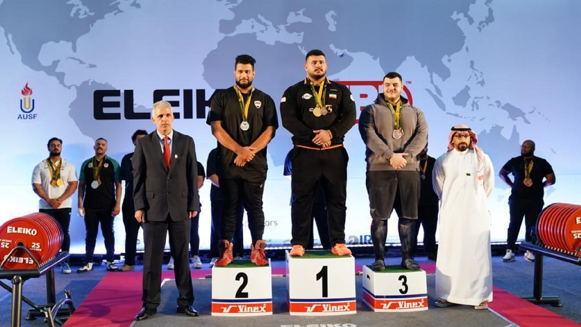 صورة بعنوان: فريق "أميركية الشارقة" يتصدر بطولة جامعات آسيا للقوة البدنية 