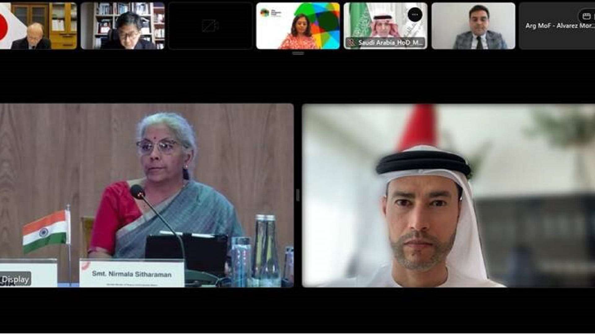 صورة بعنوان: الإمارات تشارك في اجتماع وزراء المالية والصحة لمجموعة العشرين 