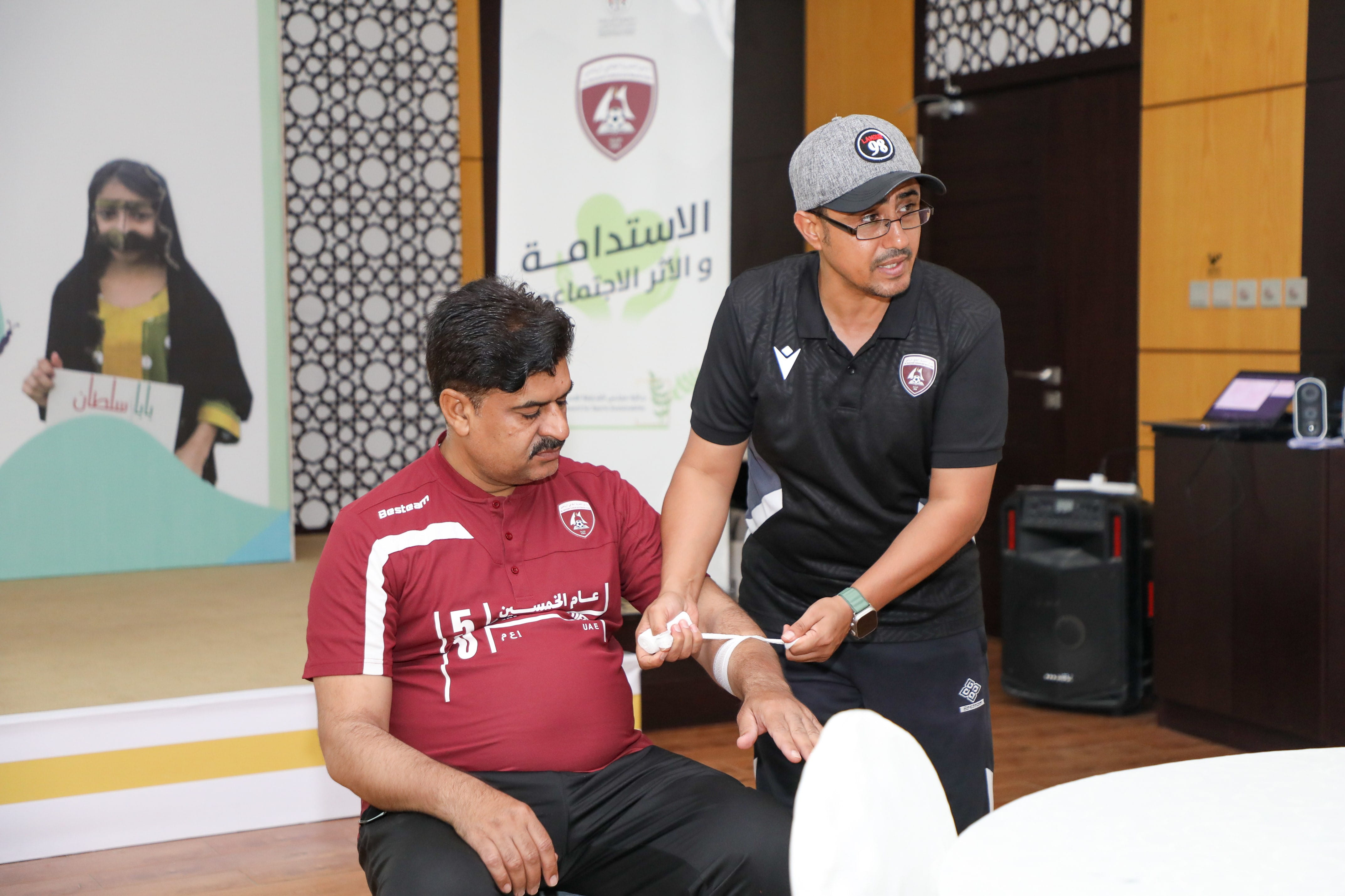 صورة بعنوان: استدامة نادي الحمرية تنظم ورشة "الإسعافات الأولية"  