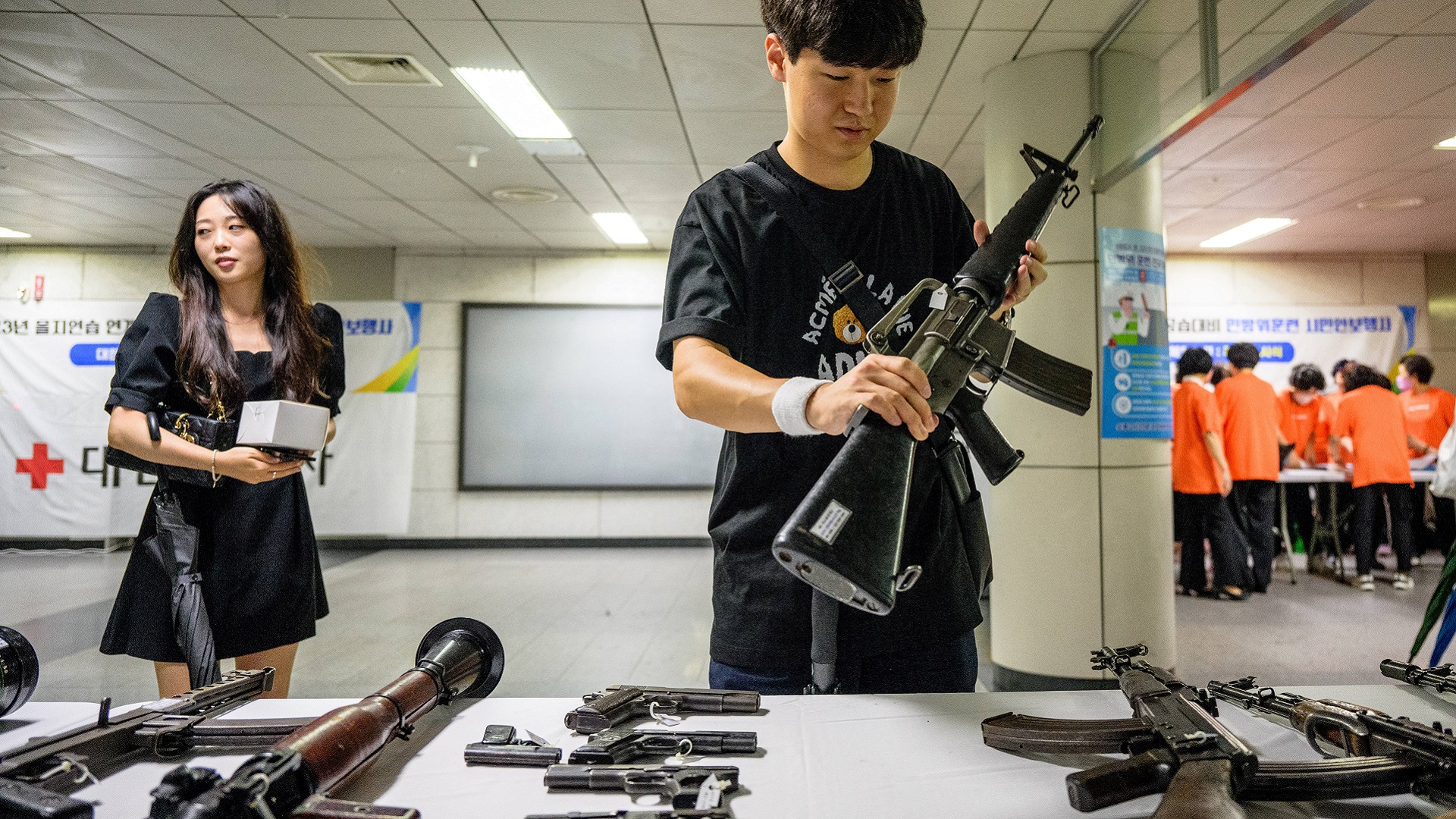 Image for the title: S. Korea conducts first civil defence drills in 6 years 