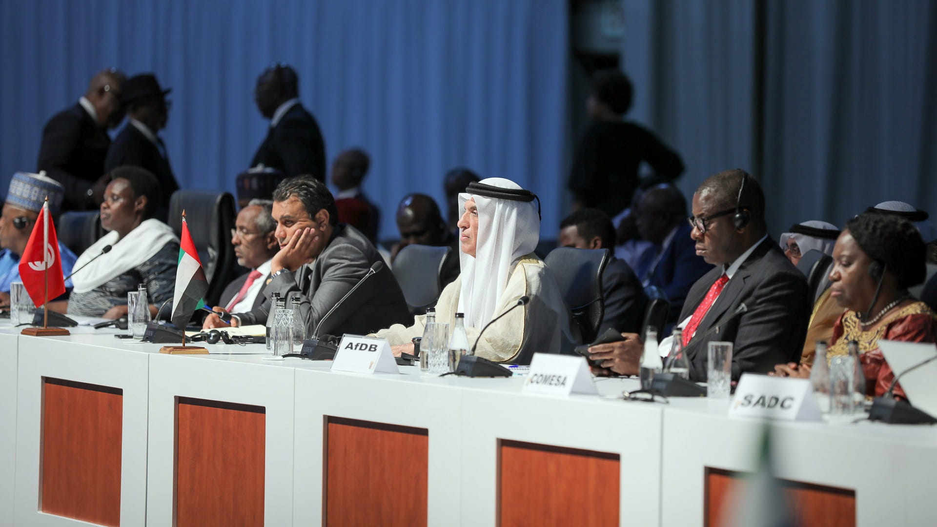 Image for the title: RAK Ruler participates in main session of 15th BRICS summit 