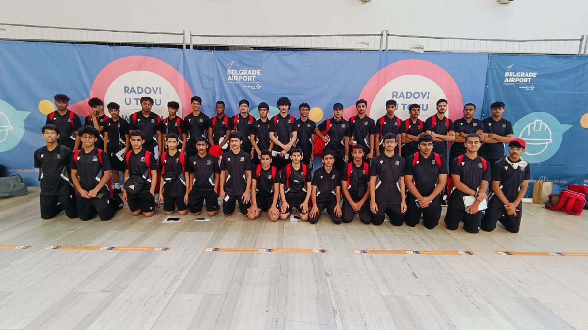 Image for the title: Sharjah handball and volleyball players end Serbia camp 