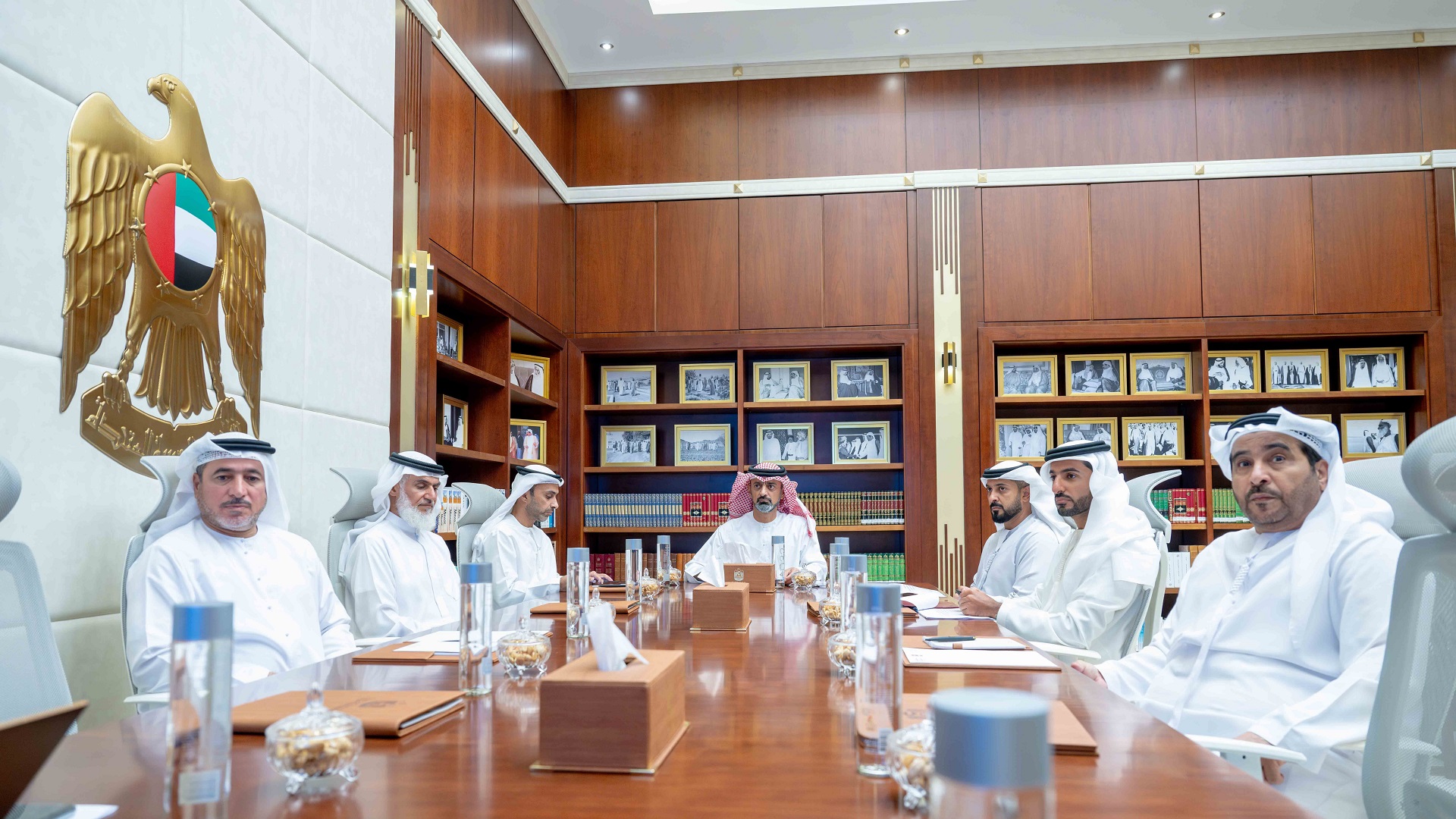 صورة بعنوان: ولي عهد عجمان يترأس اجتماع مجلس أمناء مؤسسة حميد النعيمي الخيرية 