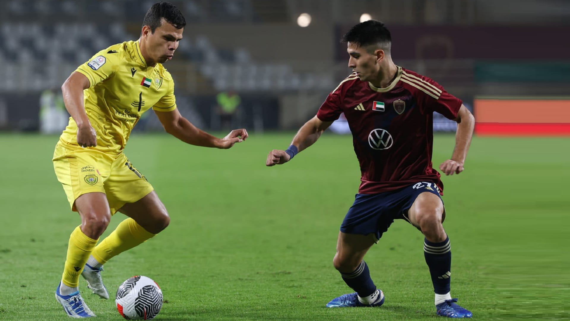 صورة بعنوان: دوري أدنوك للمحترفين.. التعادل الإيجابي يحسم قمة الوحدة والوصل 