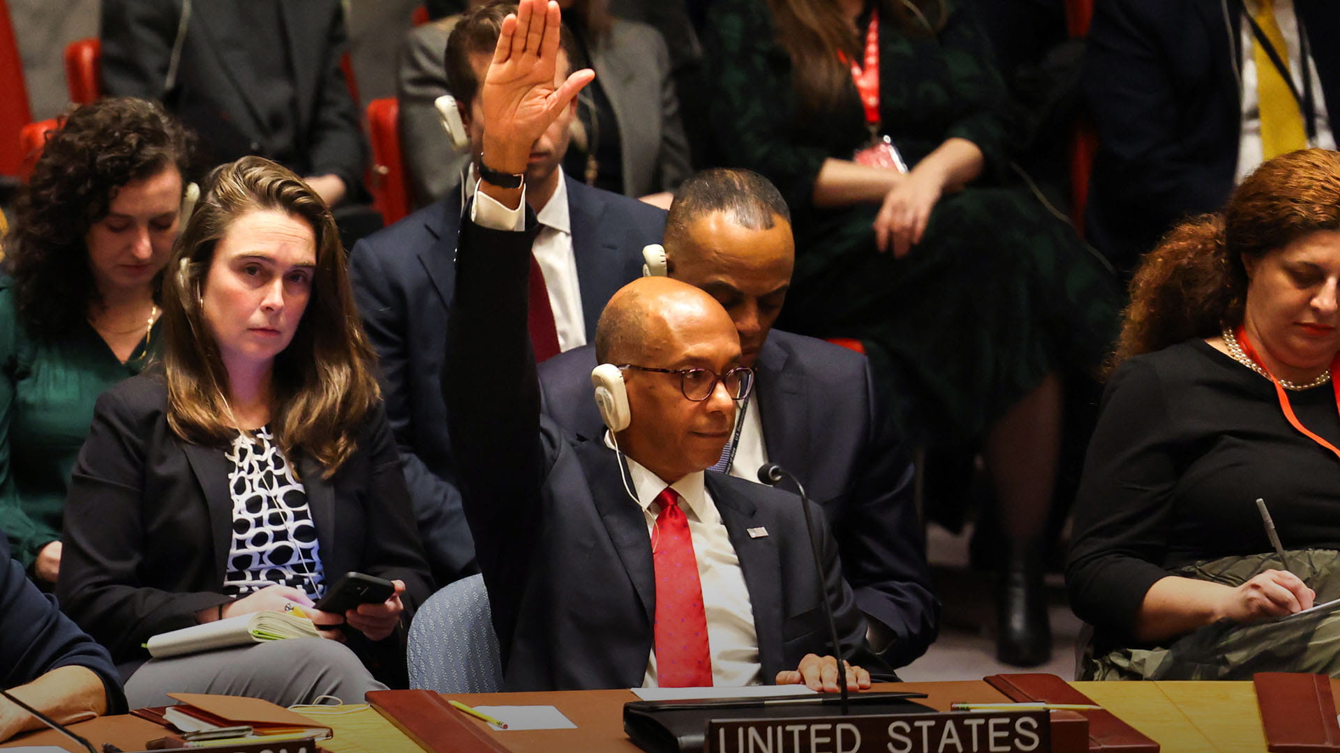 صورة بعنوان: الولايات المتحدة تسقط مشروع قرار لمجلس الأمن يدعو لوقف النار بغزة 