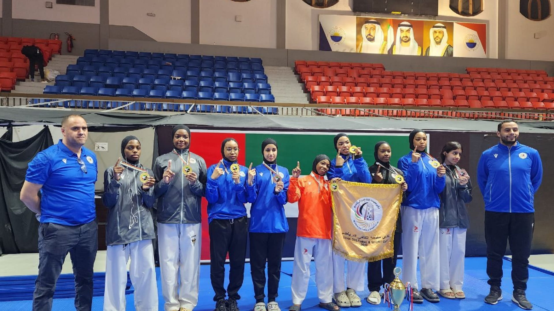 صورة بعنوان: 14 ميدالية حصاد اللاعبات المواطنات بنادي مليحة ضمن بطولة النخبة 