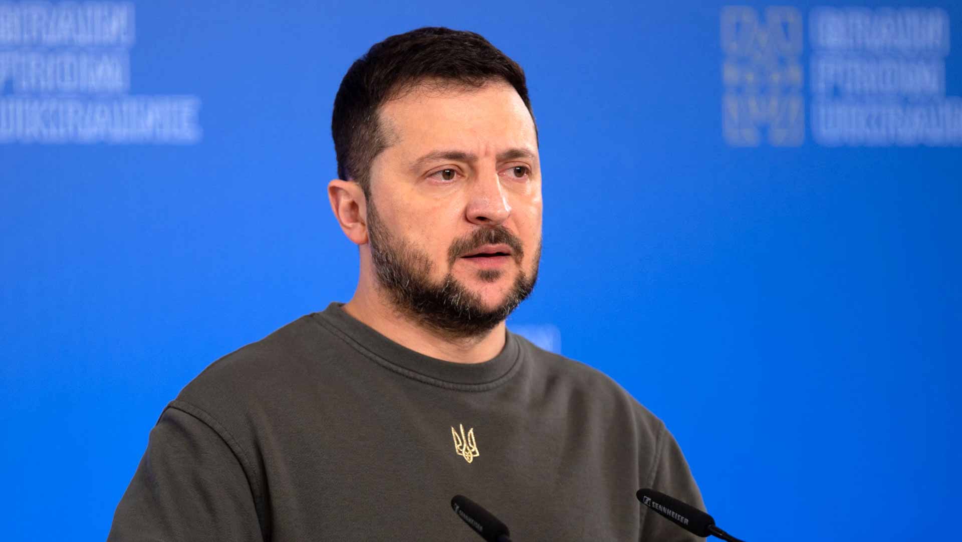 Image for the title: Zelensky will attend G7 leaders video summit on Wednesday 