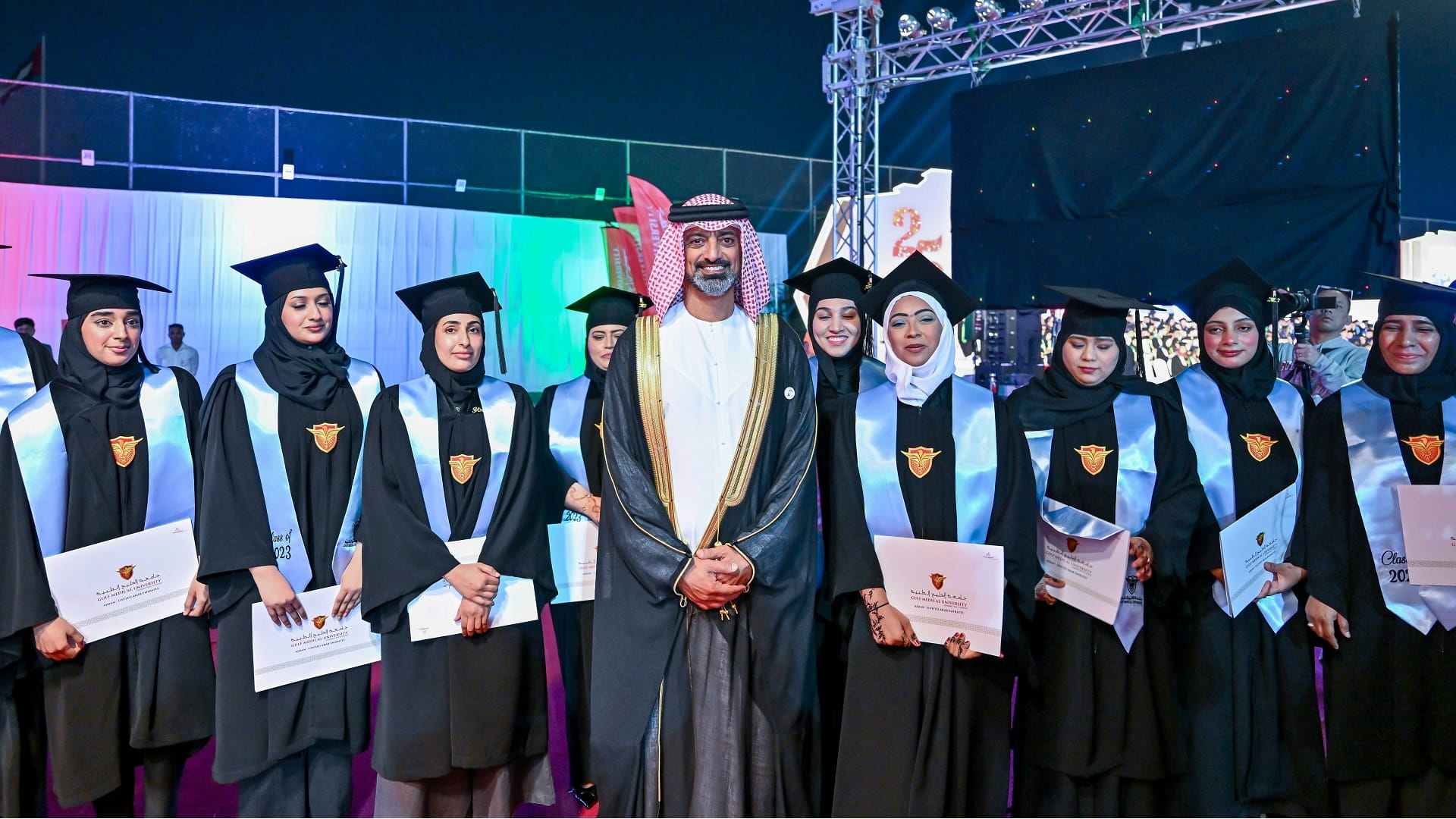 Image for the title: Ajman CP witnesses Gulf Medical University’s graduation ceremony 