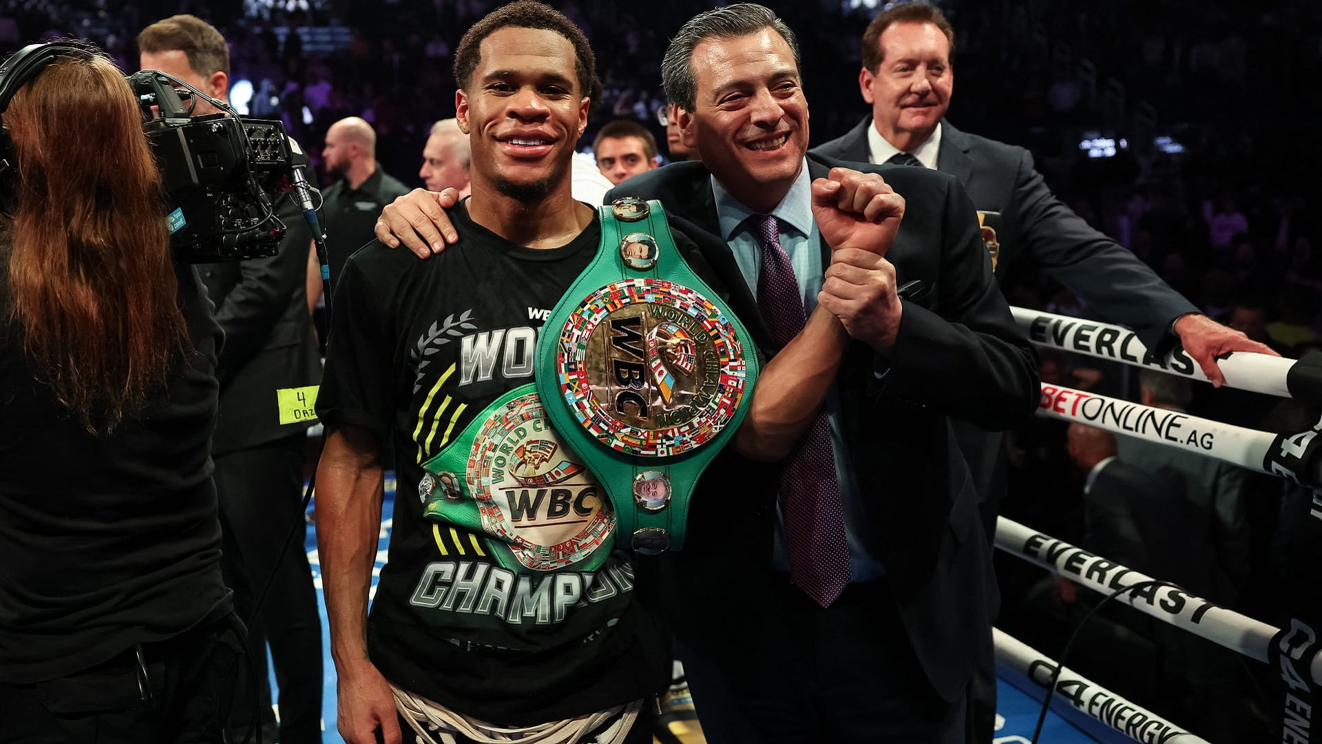 Image for the title: Haney dominates Prograis, grab WBC super-lightweight world title 