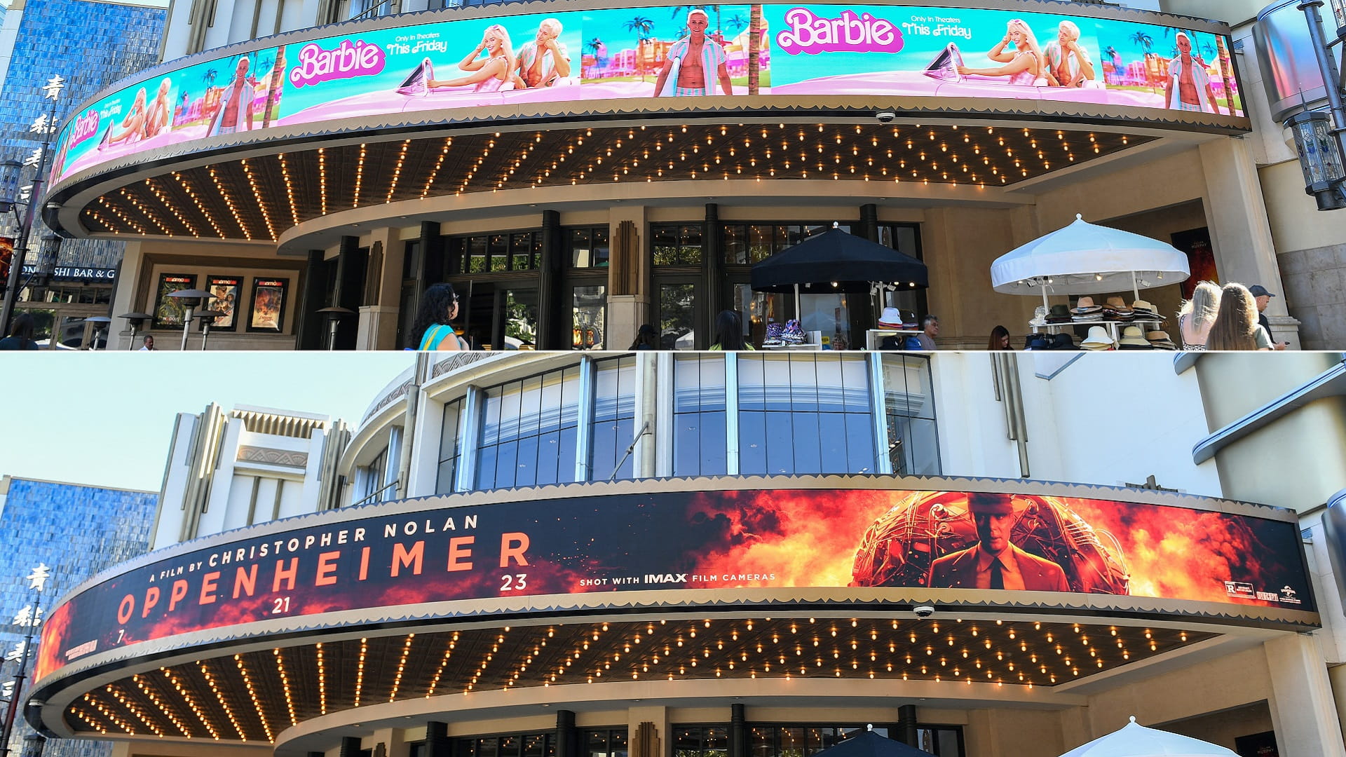 Image for the title: 'Barbenheimer' tipped to dominate revamped Golden Globes 