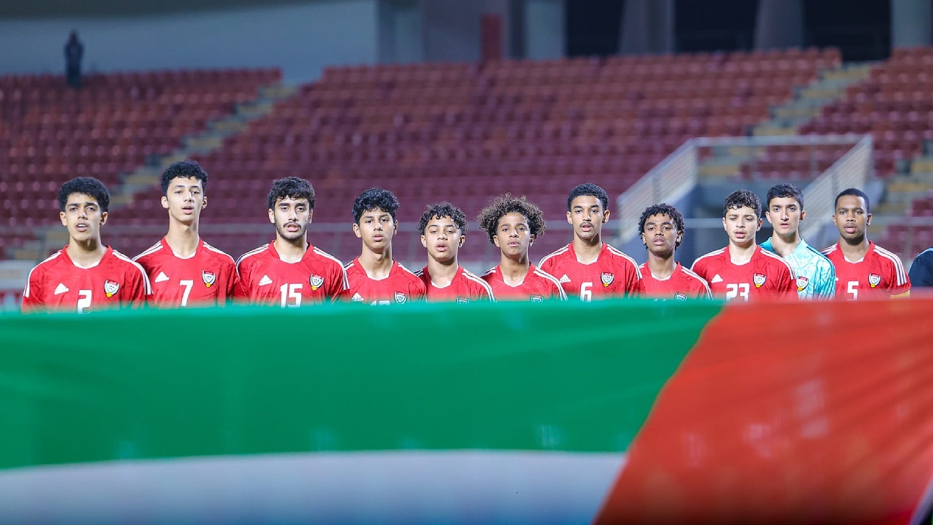 صورة بعنوان: منتخب الإمارات للناشئين يتأهل لنصف نهائي بطولة غرب آسيا لكرة القدم 