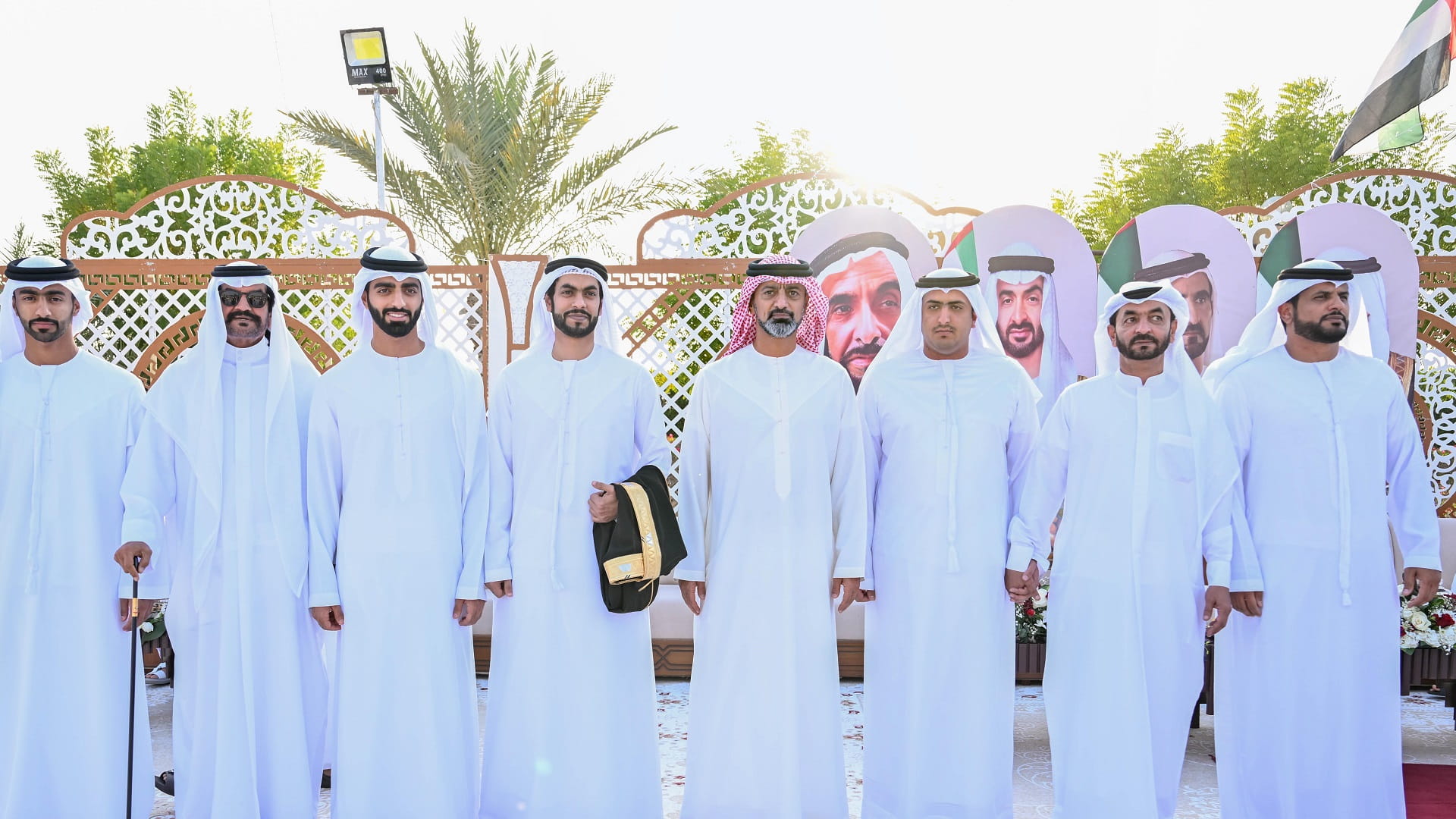 صورة بعنوان: عمار النعيمي يشهد أفراح بن غدير وبن هندي في دبي 