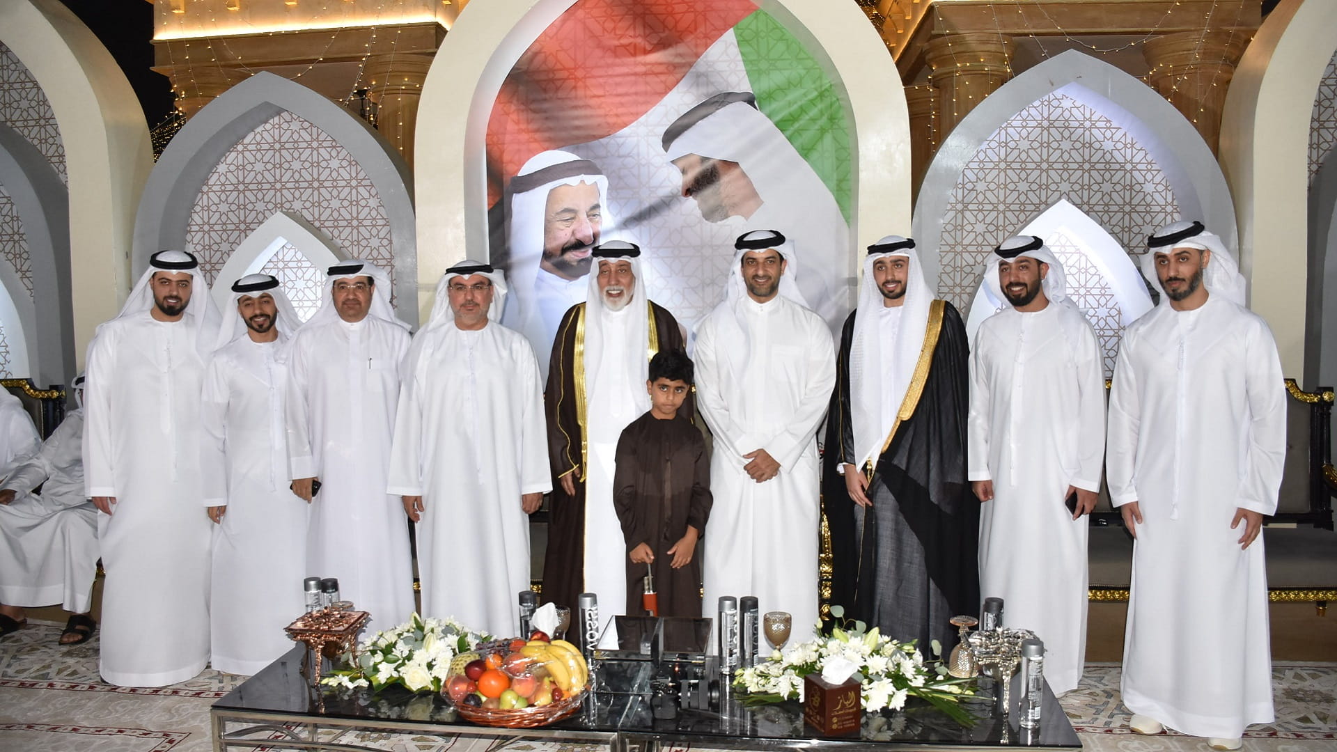 Image for the title: Sultan bin Ahmed attends Al Jasmi's wedding 