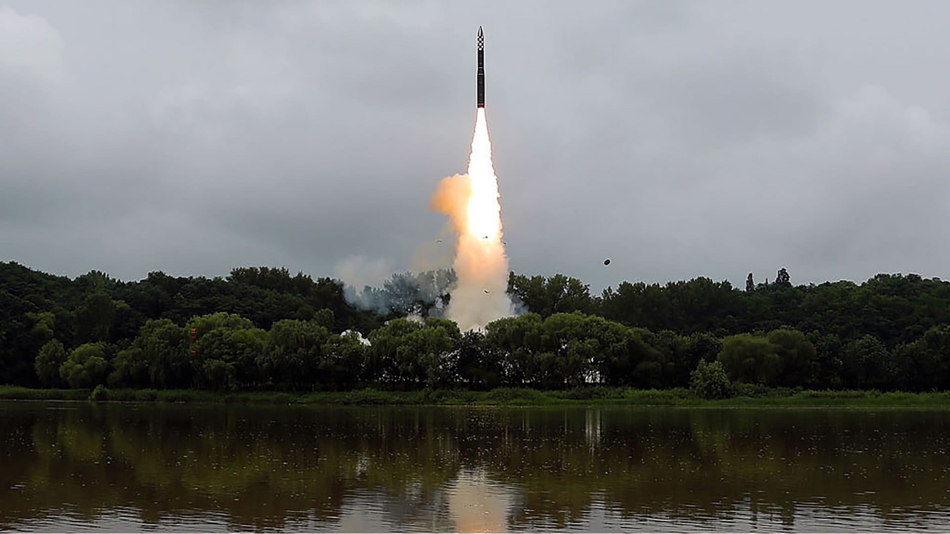 Image for the title: North Korea fires suspected ballistic missile 