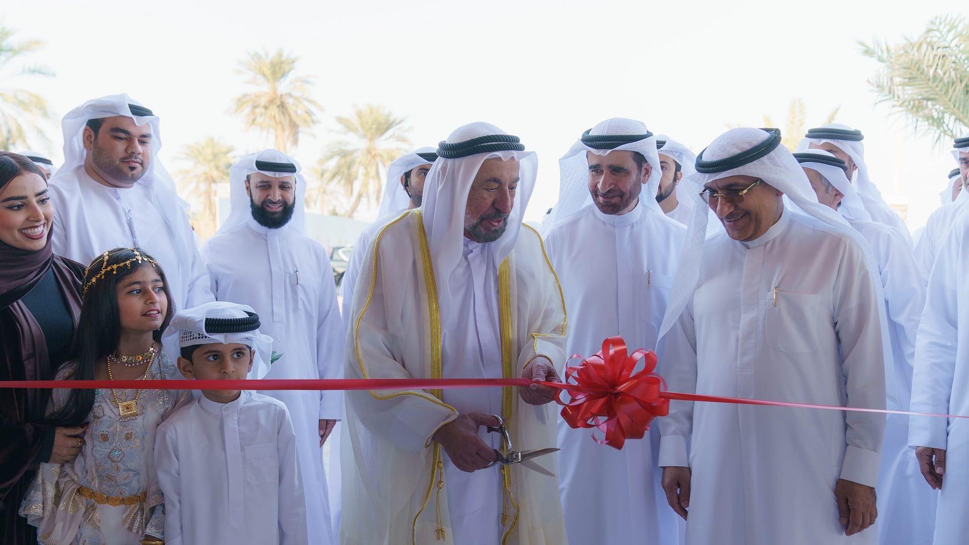 Image for the title: Ruler of Sharjah opens Kalba Heritage Market 