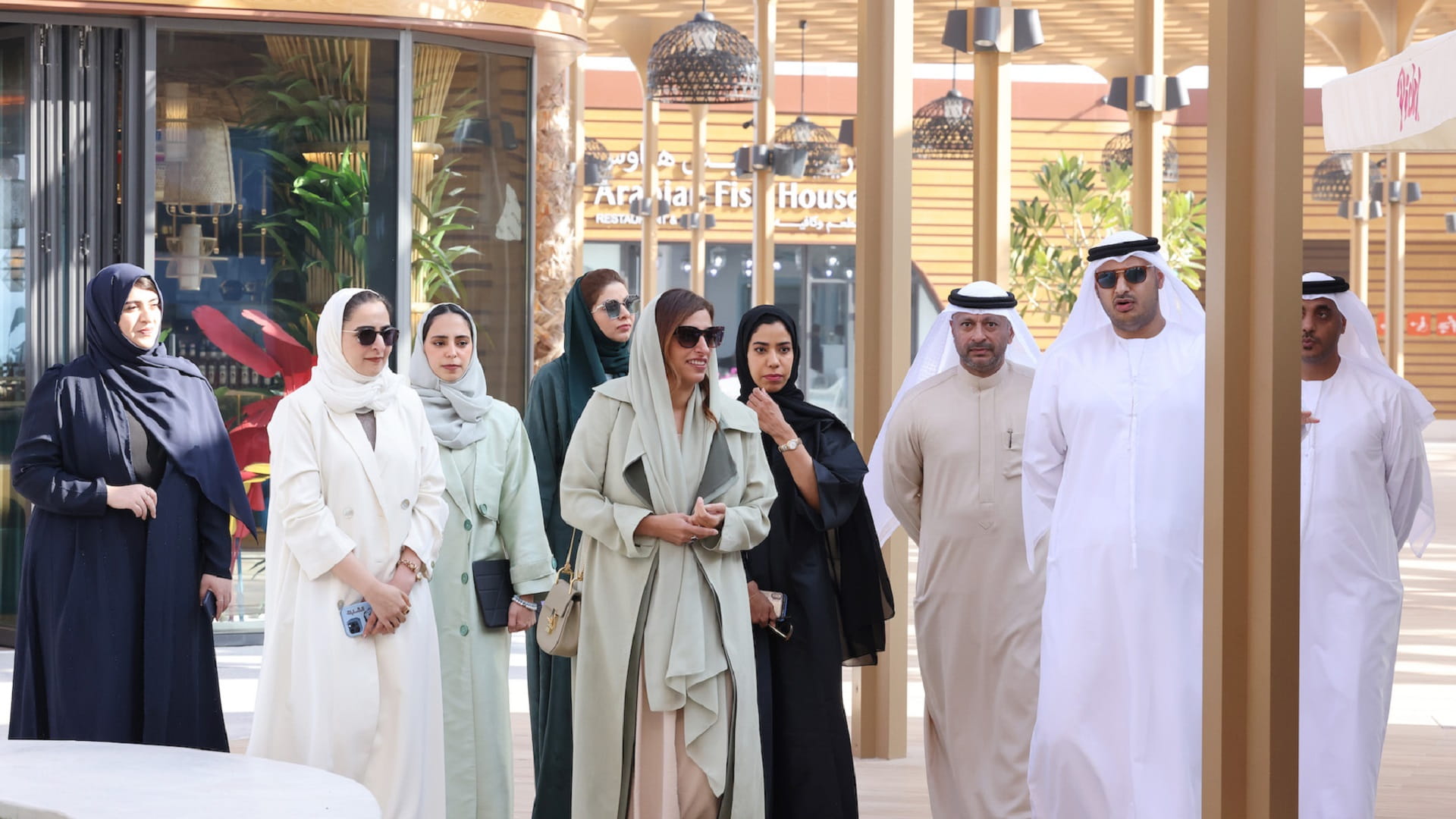 Image for the title: Bodour Al Qasimi visits Al Heera Beach 