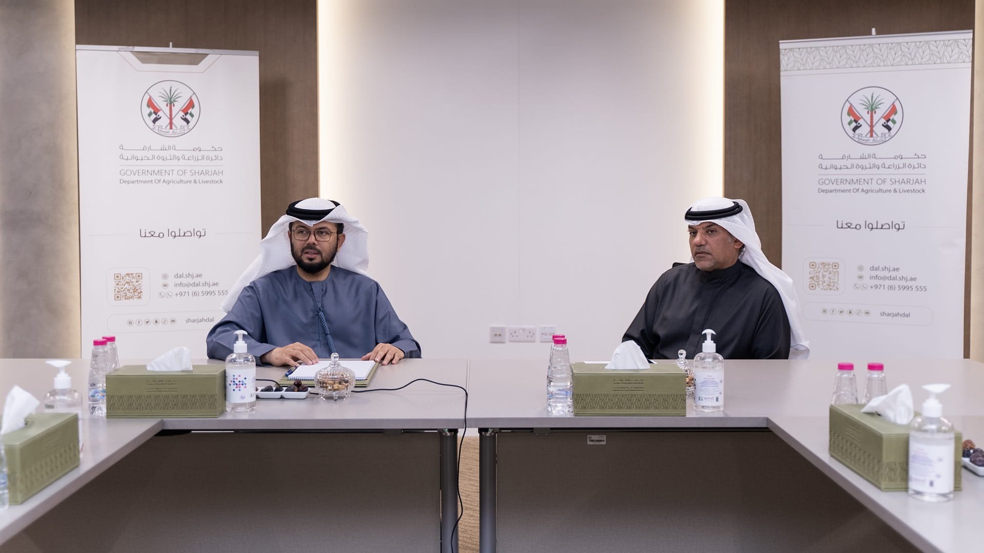 صورة بعنوان: "زراعة الشارقة" تبحث التعاون مع  "وزارة التغيّر المناخي" 