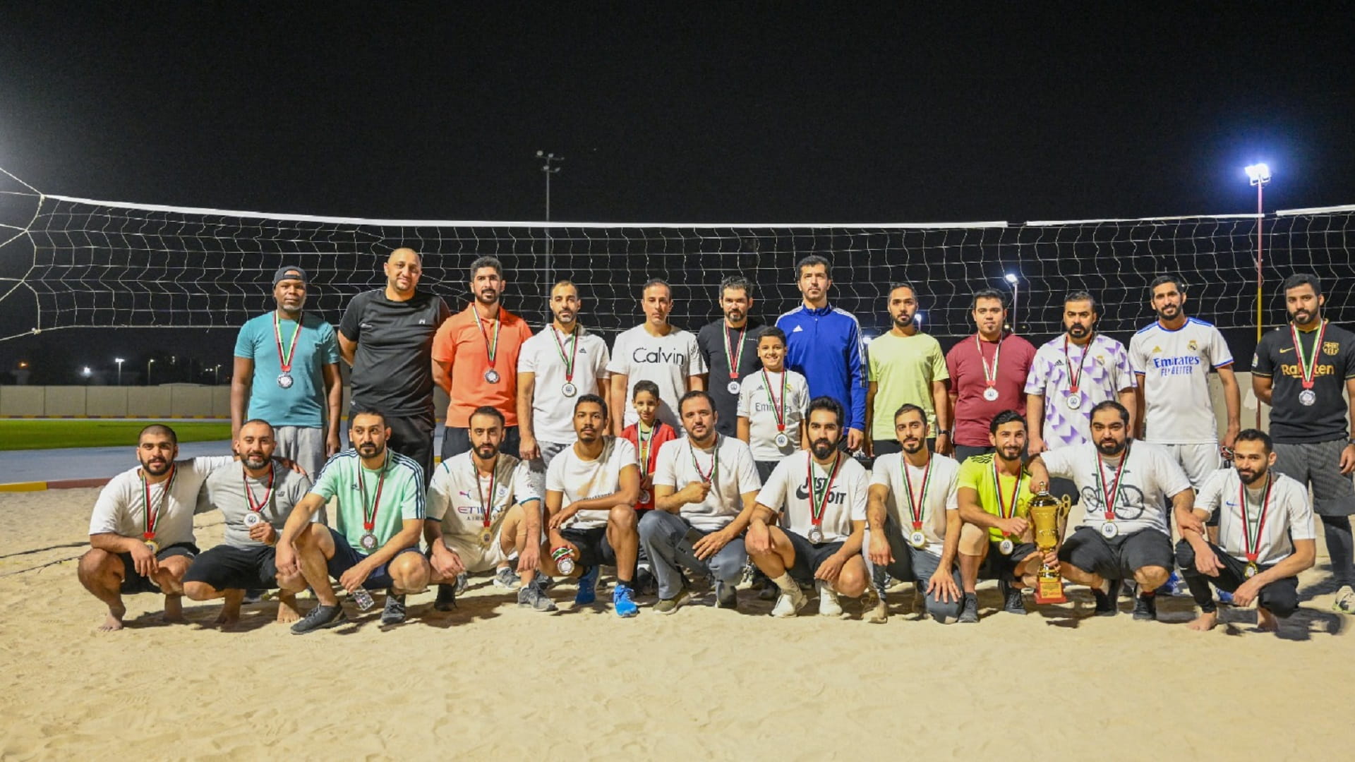 صورة بعنوان: مركز شرطة المناطق الصناعية يتوج بطلاً لبطولة "الكرة الشاطئية" 