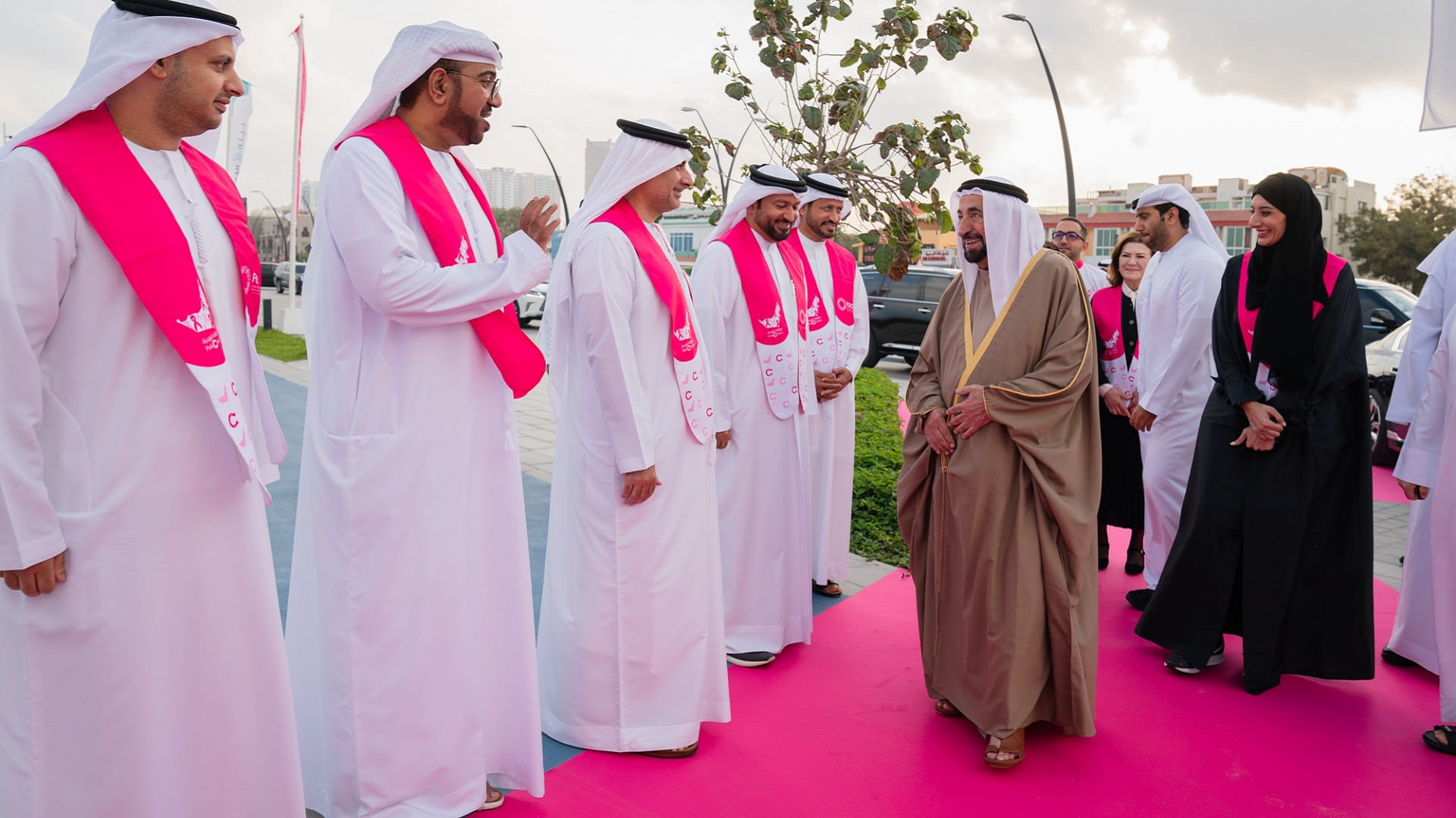 Image for the title: Sultan AlQasimi inaugurates 11th edition of Pink Caravan Ride 