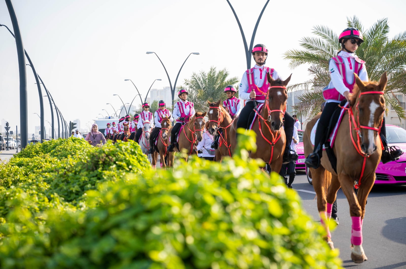 صورة بعنوان: خلال يوميْن...القافلة الوردية تقدم 8700 فحص مبكر لسرطان الثدي 