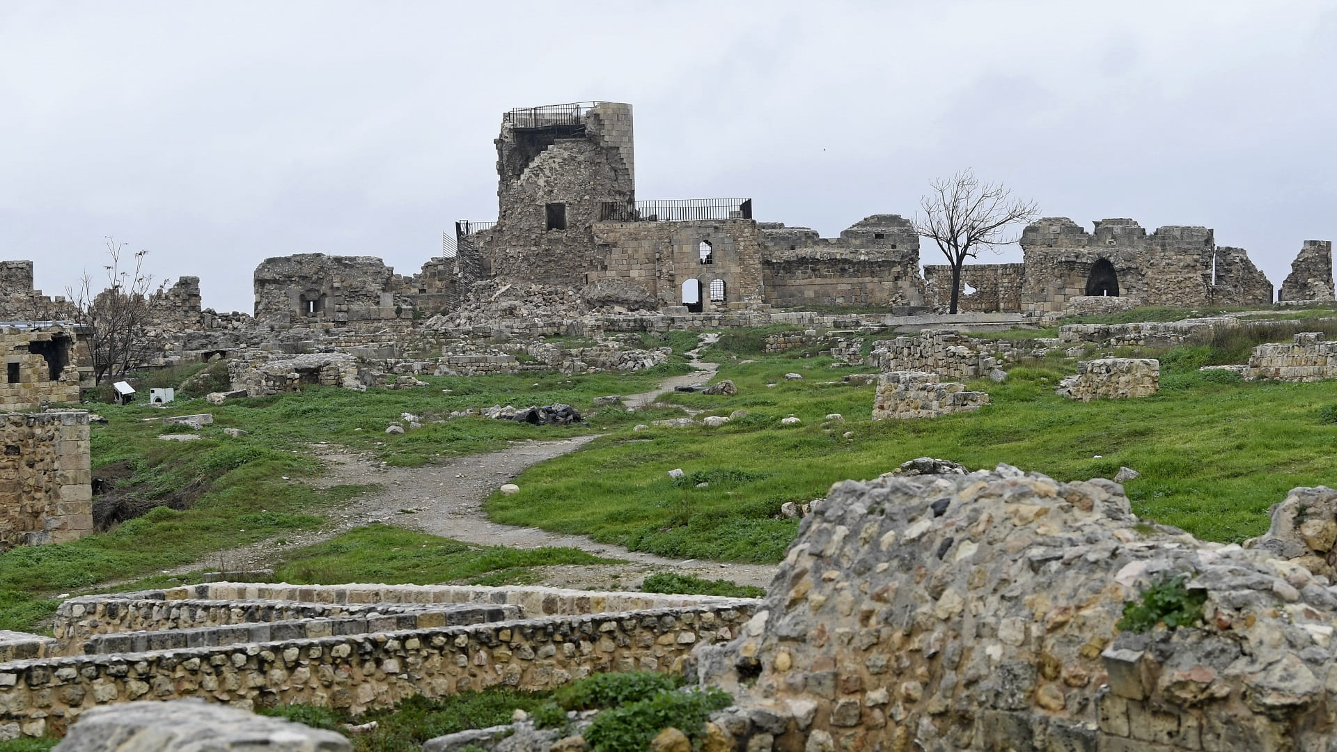 صورة بعنوان: تضرر قلعة حلب ومواقع أثرية ومتاحف في سوريا جراء الزلزال 