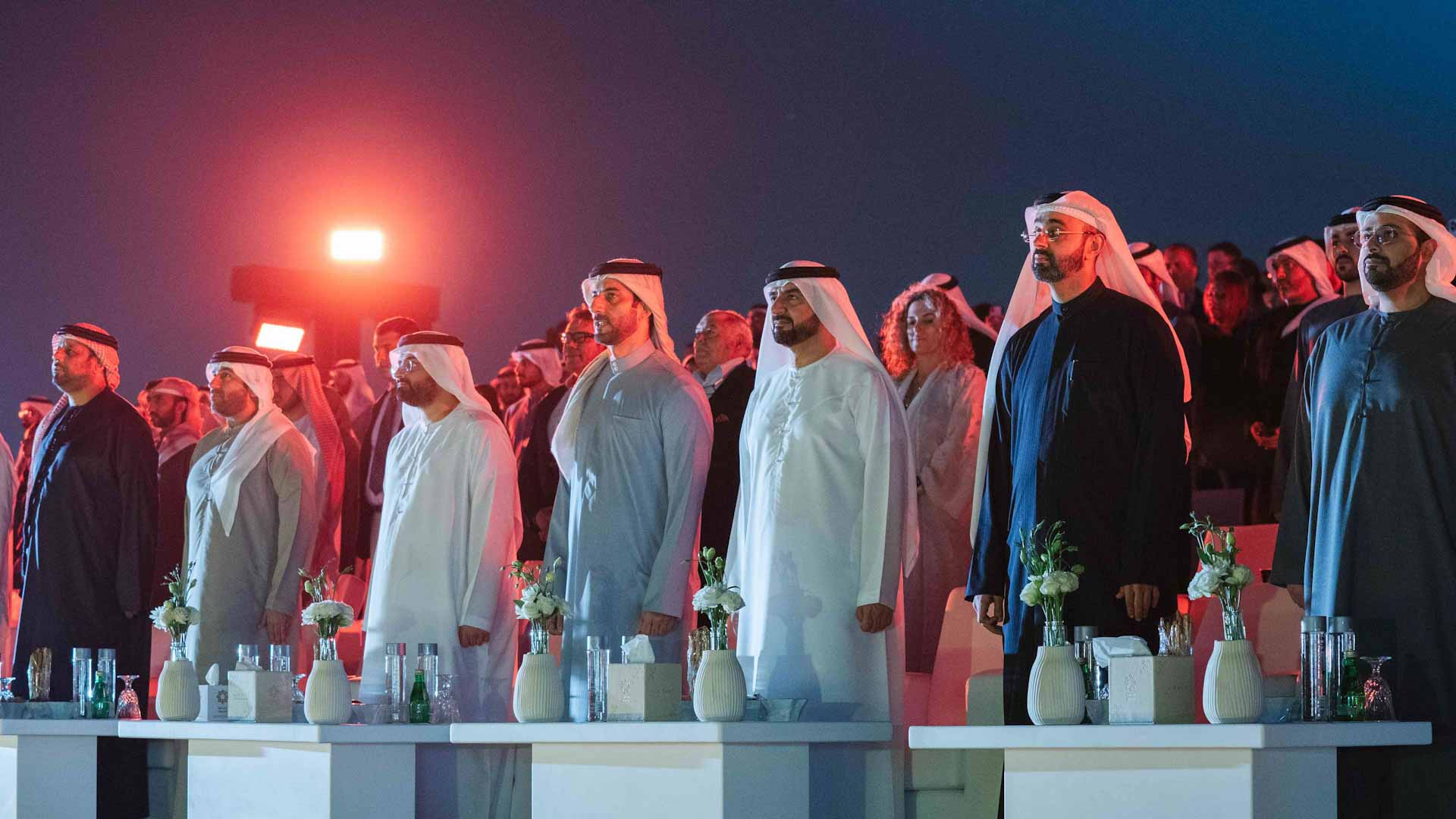 Image for the title: Abdullah bin Salem witnesses launch of 12th Sharjah Light Festival 