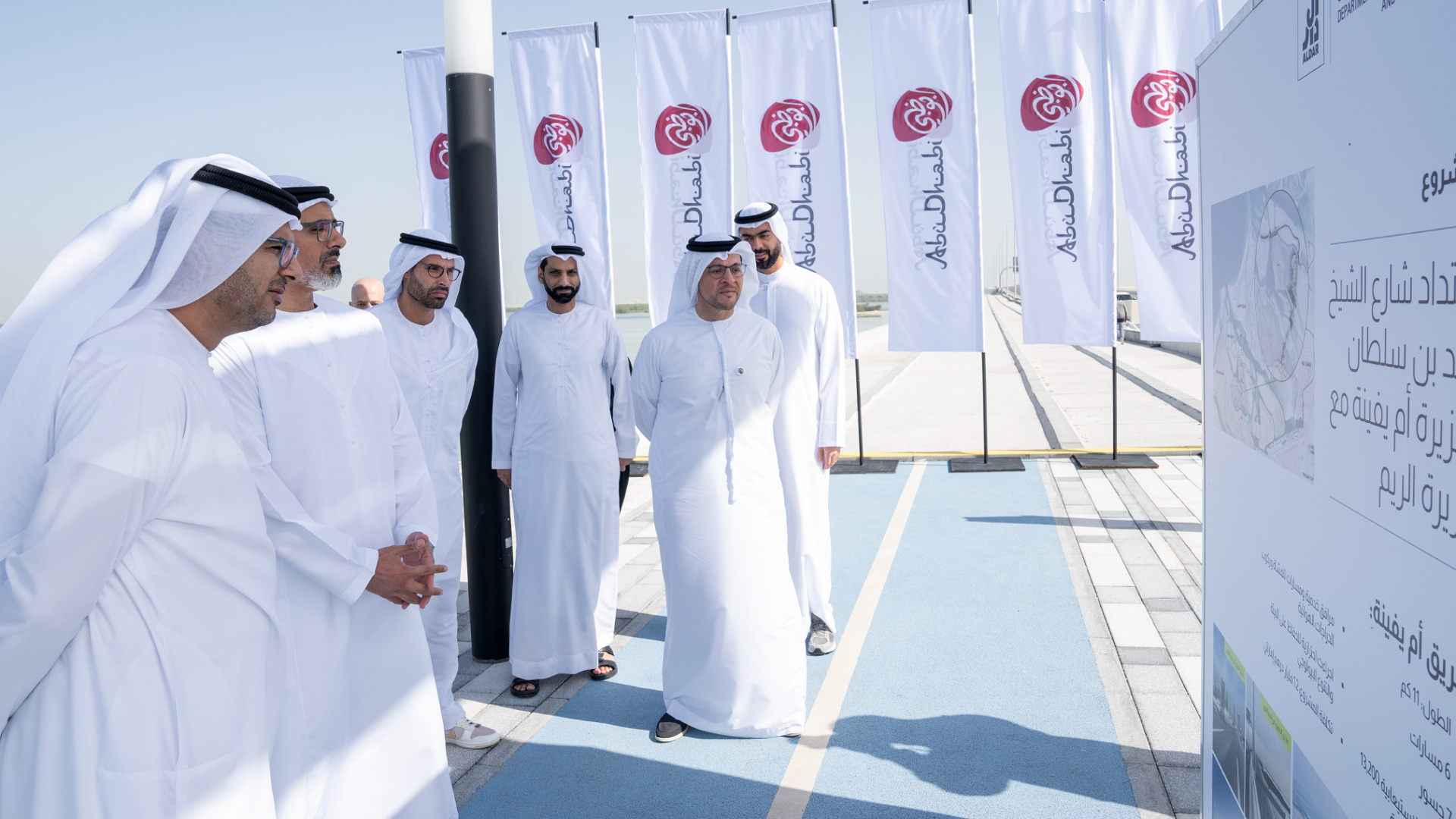 Image for the title: Khaled bin Mohamed bin Zayed inaugurates Umm Yifeenah Bridge 