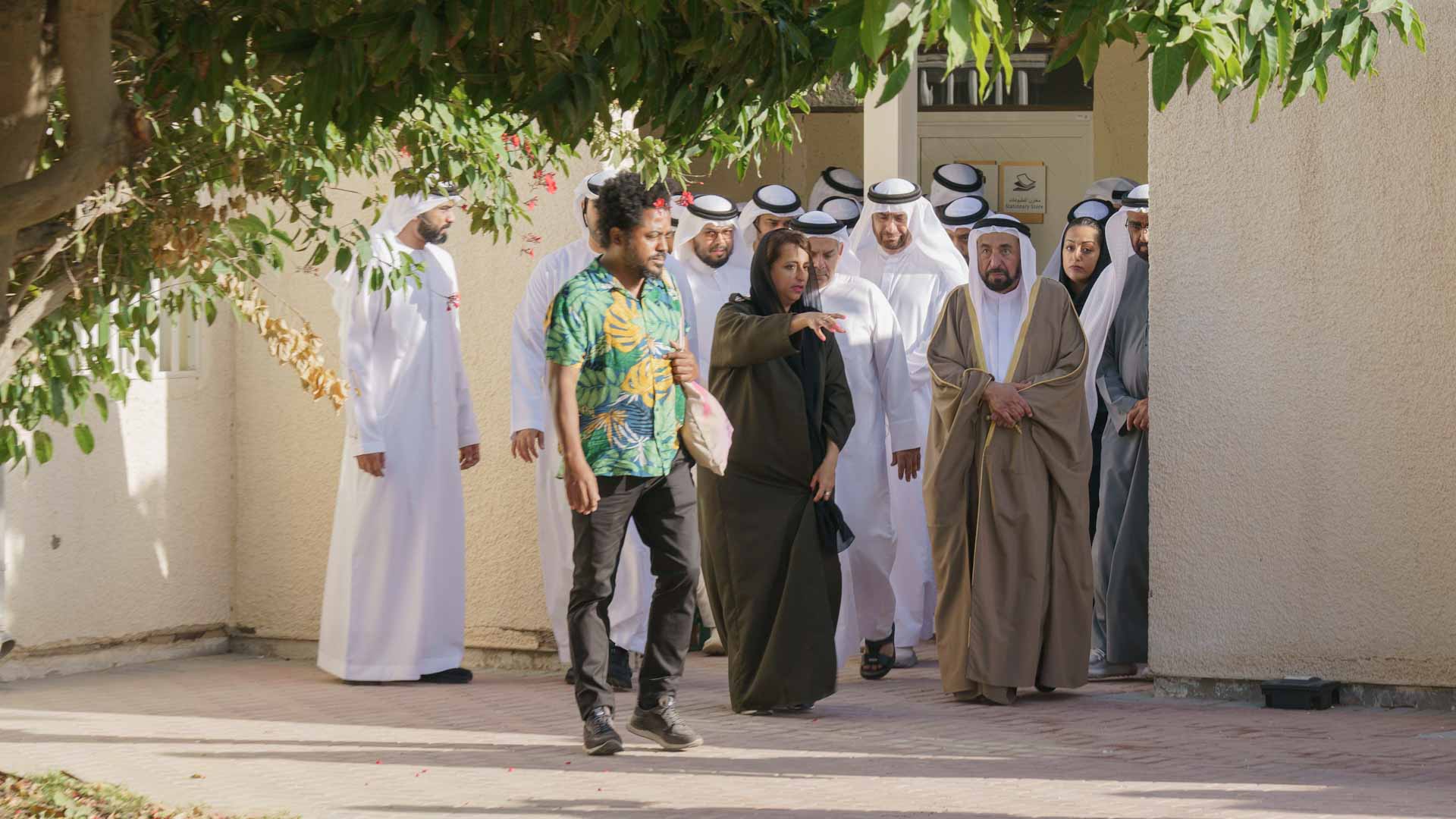 Image for the title: Sharjah Ruler opens Arts Palace, Al Dhaid old clinic building 