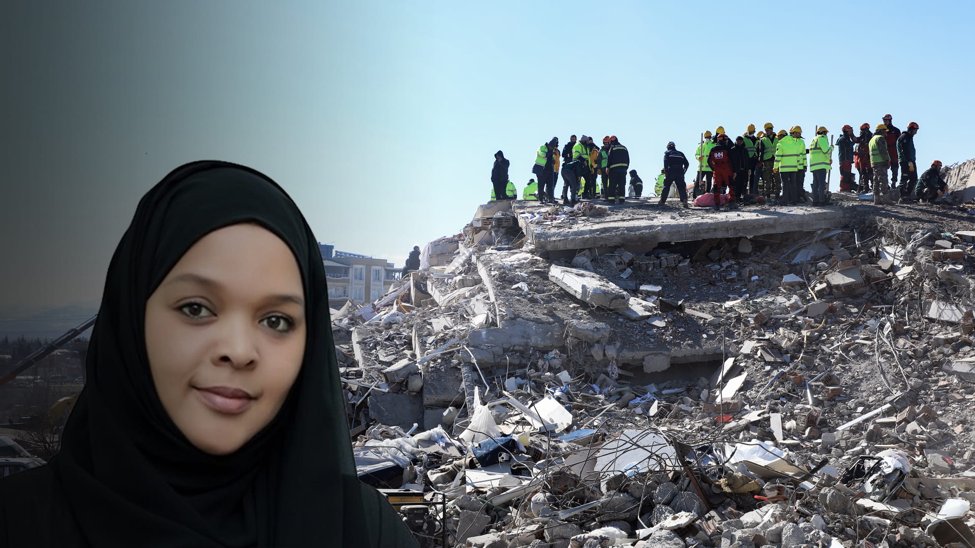 صورة بعنوان: أرواحٌ من تحت الأنقاض 