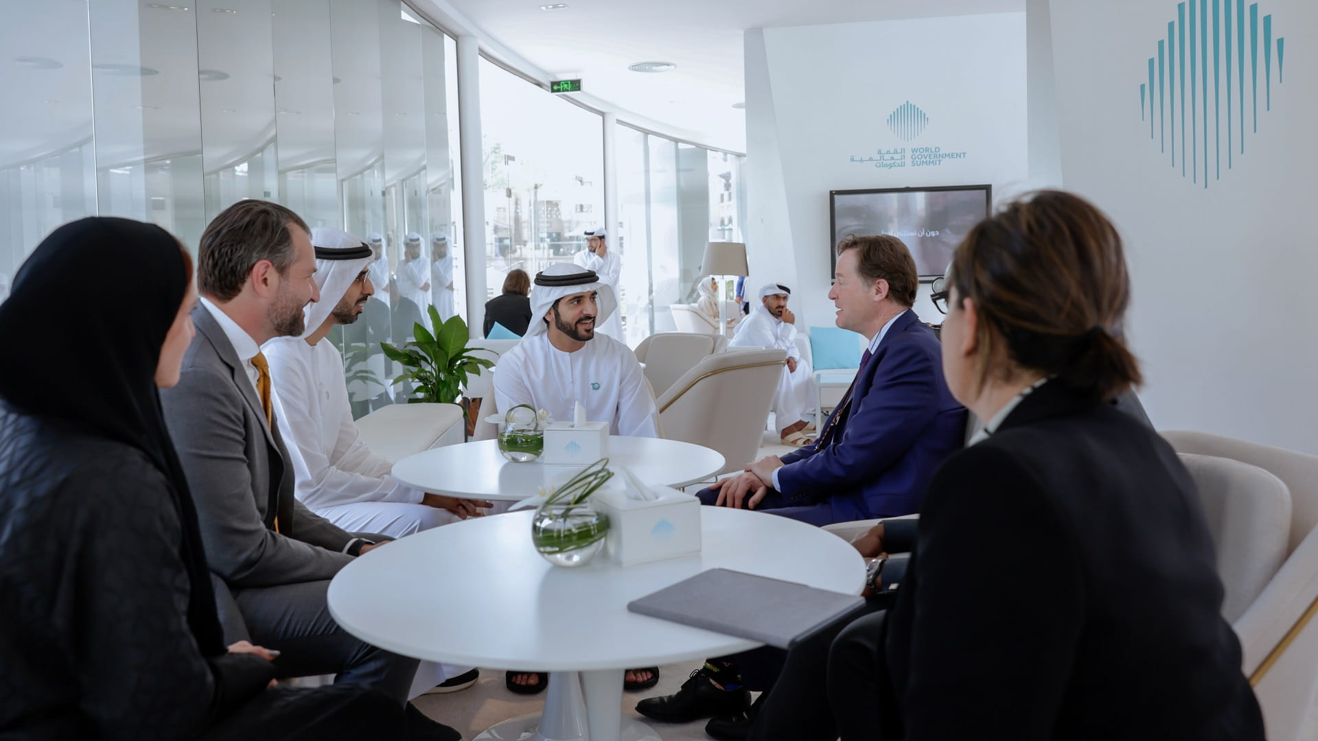 Image for the title: Hamdan bin Mohammed meets with Meta’s Pres. for Global Affairs 