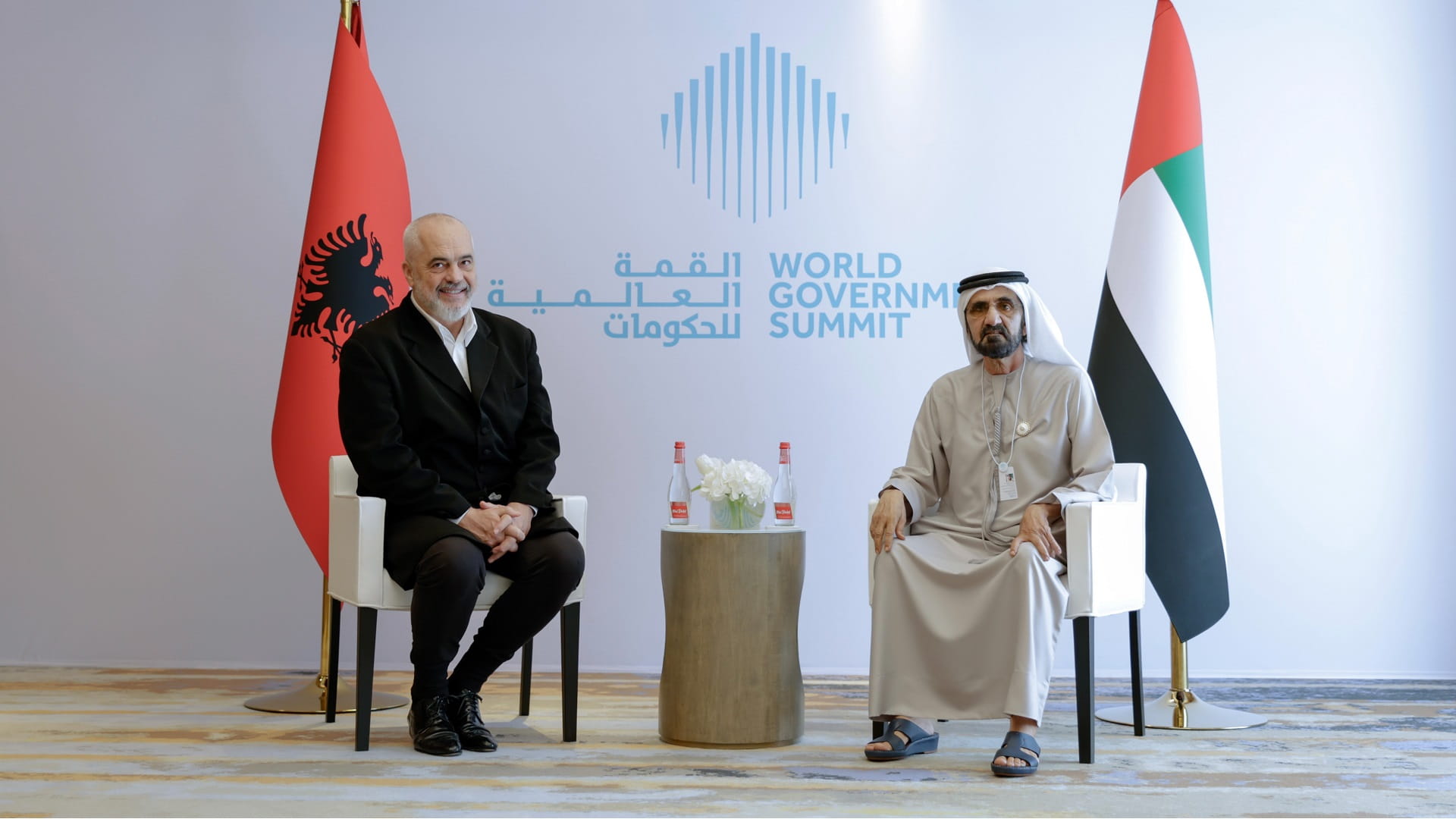 Image for the title: Mohammed bin Rashid, Albanian PM discuss boosting bilateral ties 
