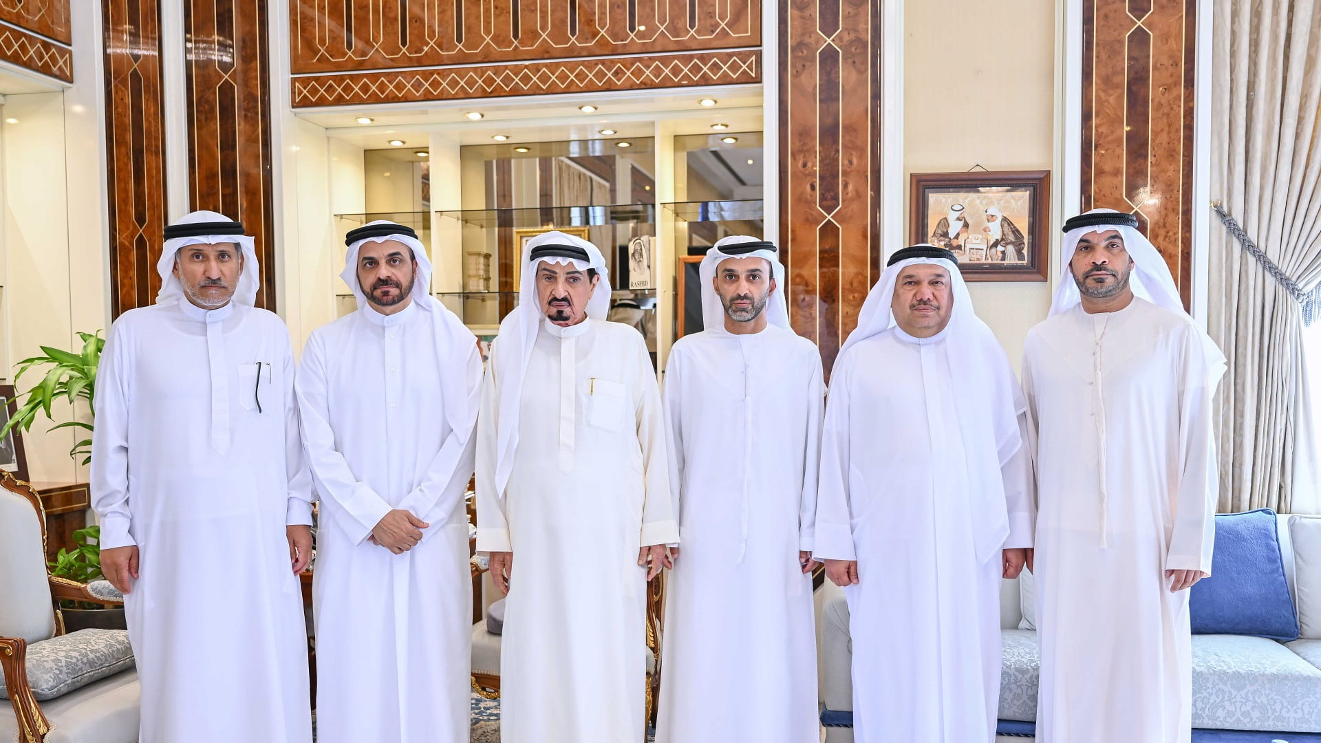 Image for the title: Ajman Ruler, Crown Prince receive Legislation Committee 