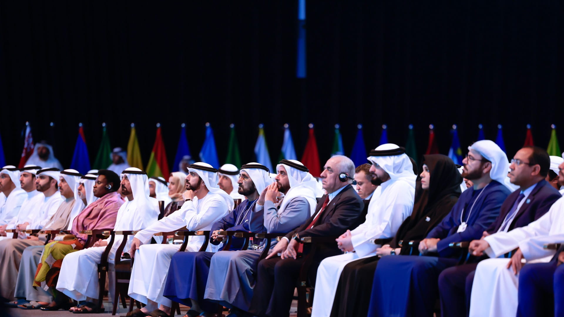 Image for the title: Mohammed bin Rashid attends Fujairah CP’s keynote address at WGS 
