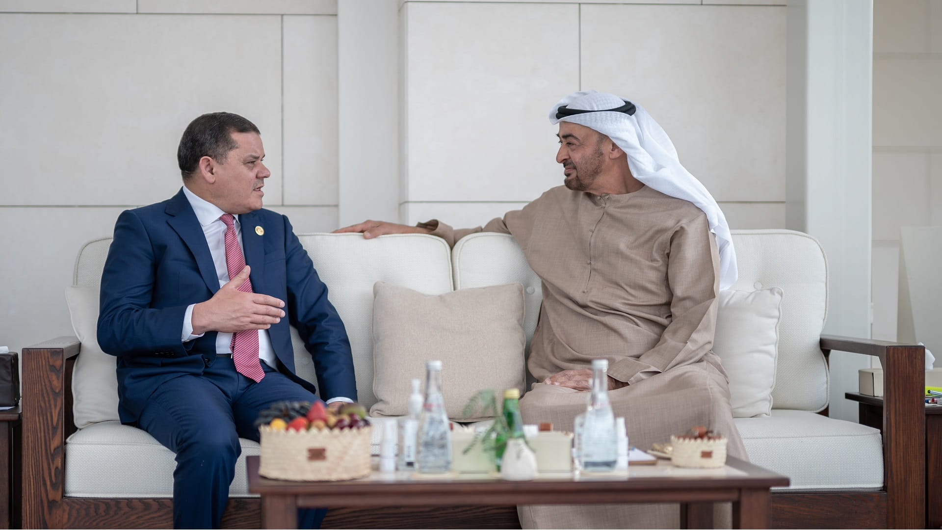 Image for the title: UAE President receives PM of Libya’s Government of National Unity 