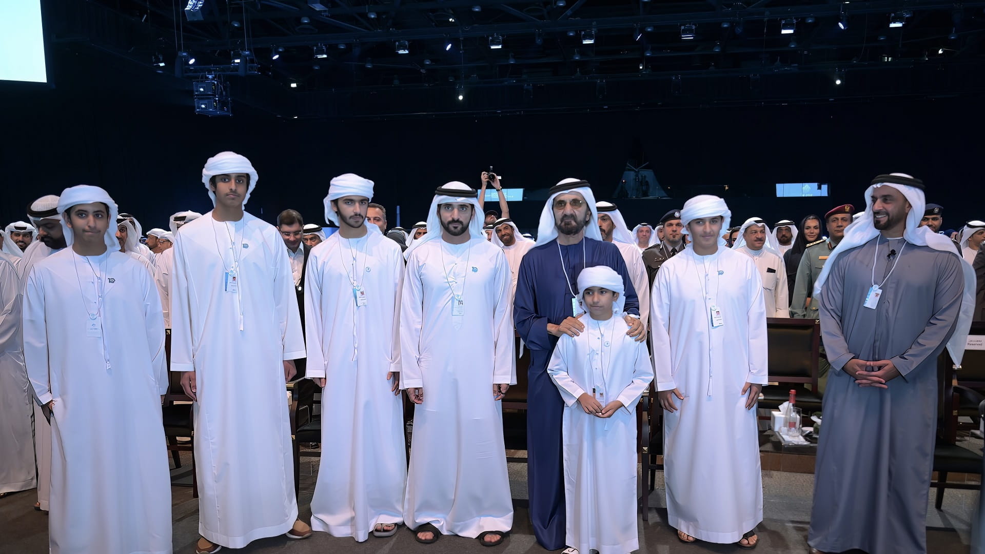 Image for the title: Mohammed bin Rashid attends address of Saif bin Zayed at WGS 2023 