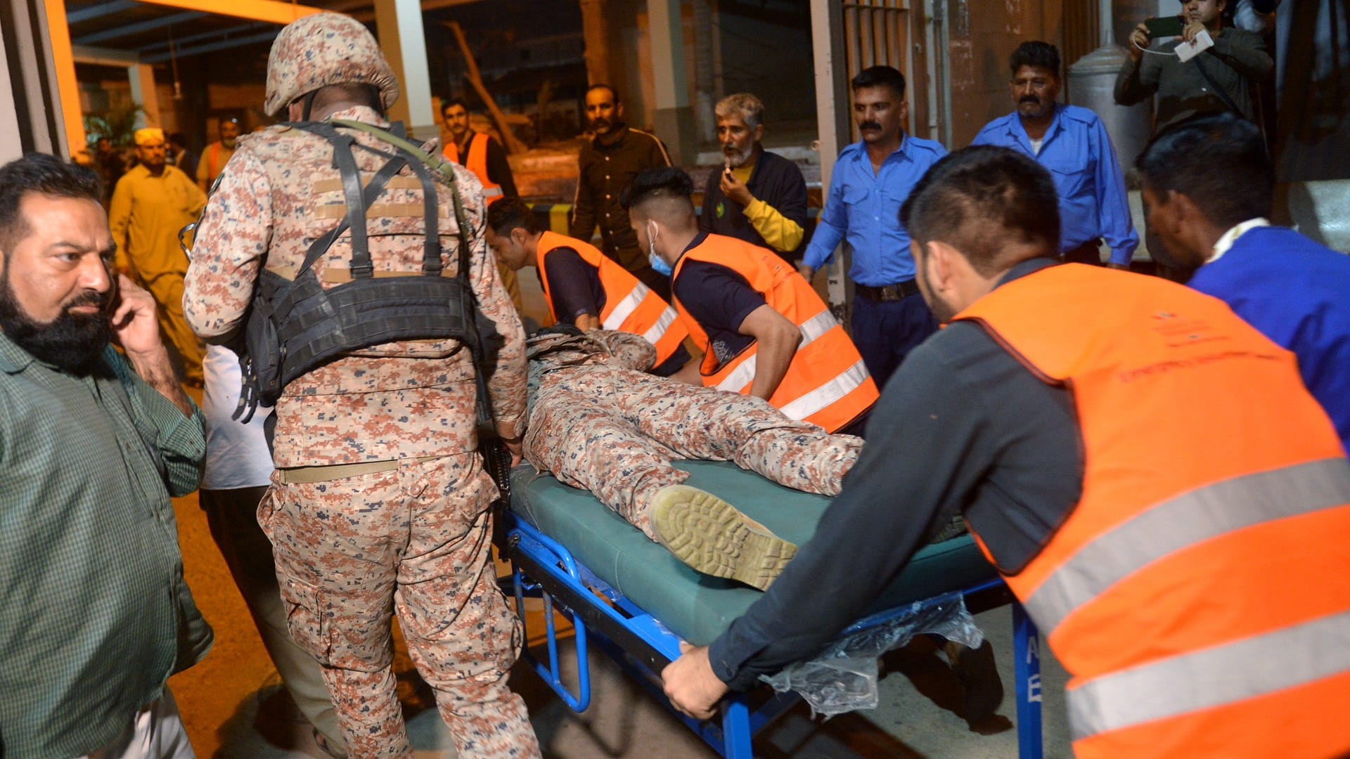 Image for the title: Four killed in Karachi police attack claimed by Pakistan Taliban 