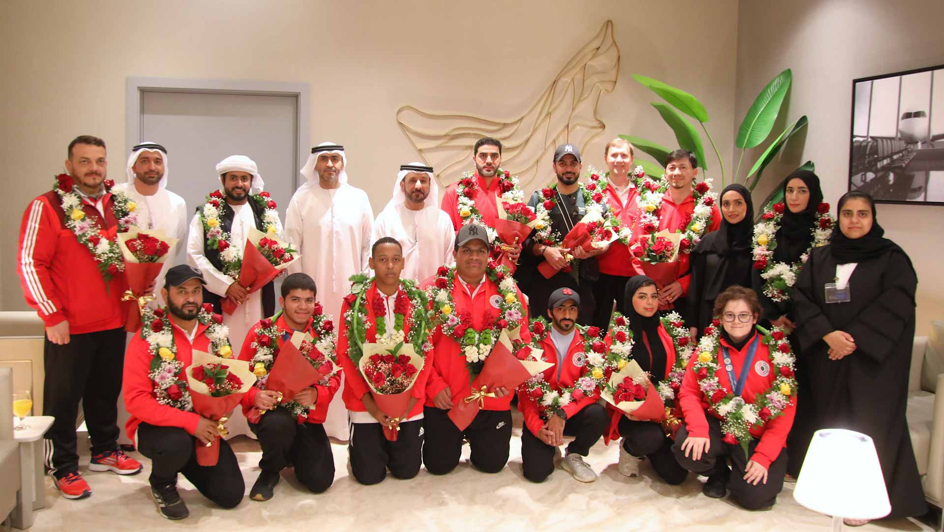 Image for the title: Sharjah Club receives archery champions 