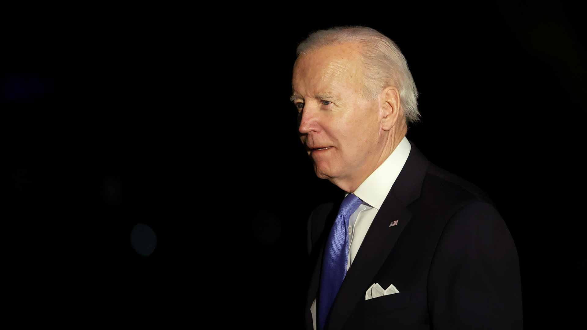 Image for the title: Biden says no sign Russia mulling nuke use after treaty suspension 