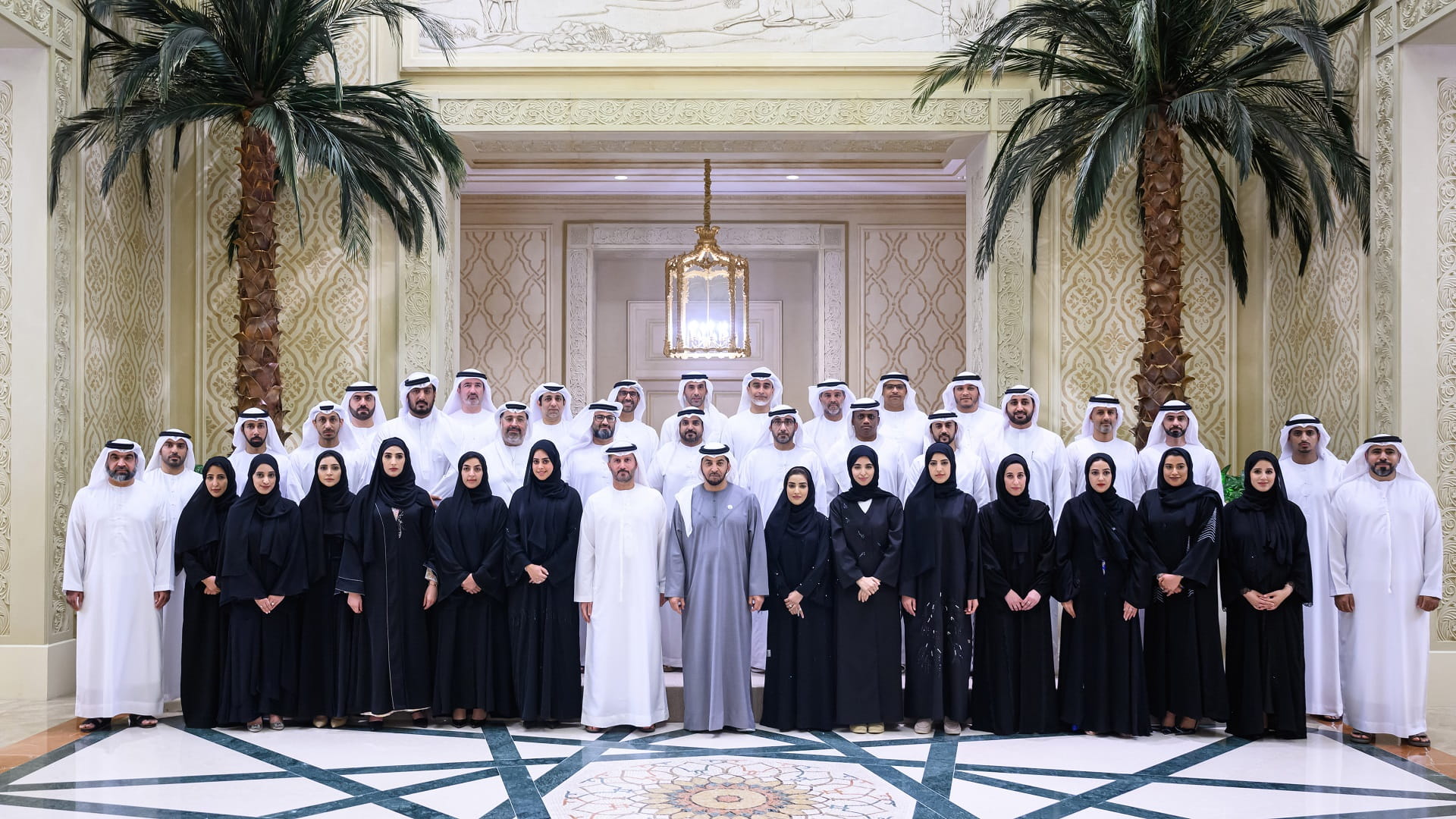 Image for the title: Hamdan bin Zayed meets with ENEC delegation 