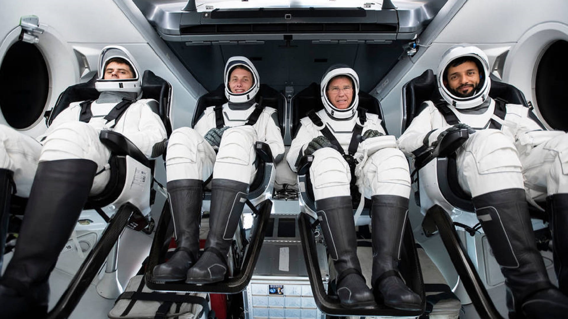 Image for the title: NASA, SpaceX postpone launch of next space station crew 