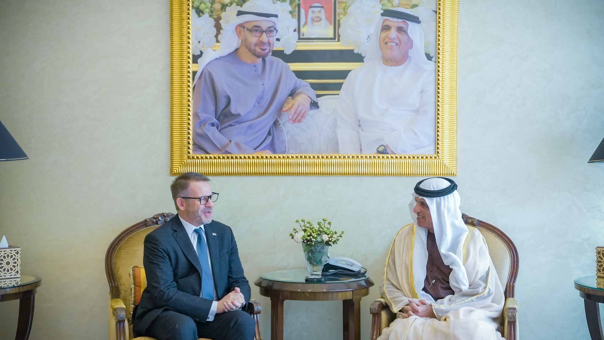 Image for the title: RAK Ruler receives Ambassador of Grand Duchy of Luxembourg 